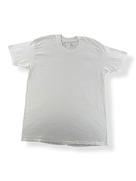 Front of Vintage Hanes Blank White Tee SZ XL (Fits L)