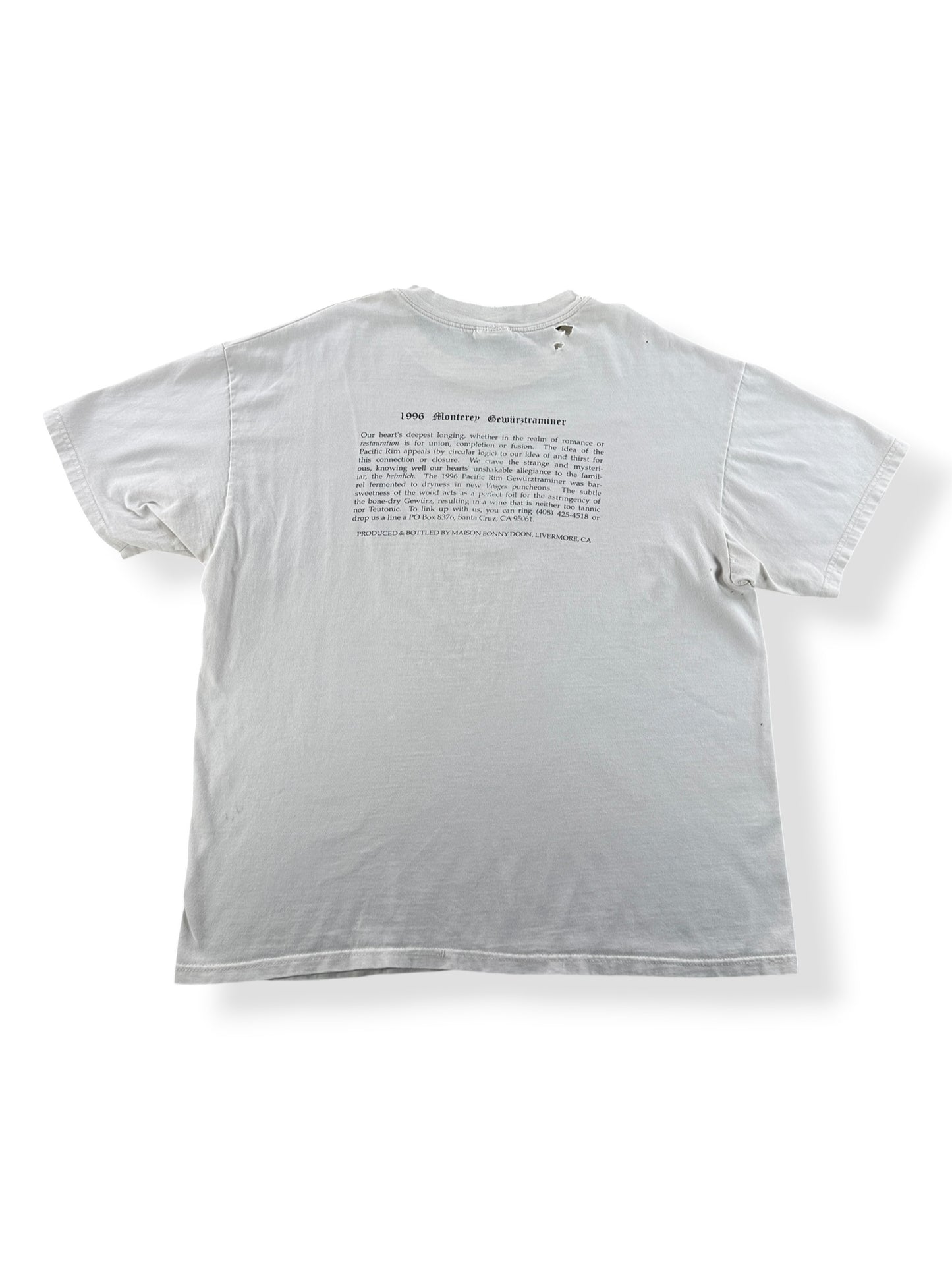 Back of Vintage Beach Scene Art Tee SZ XL