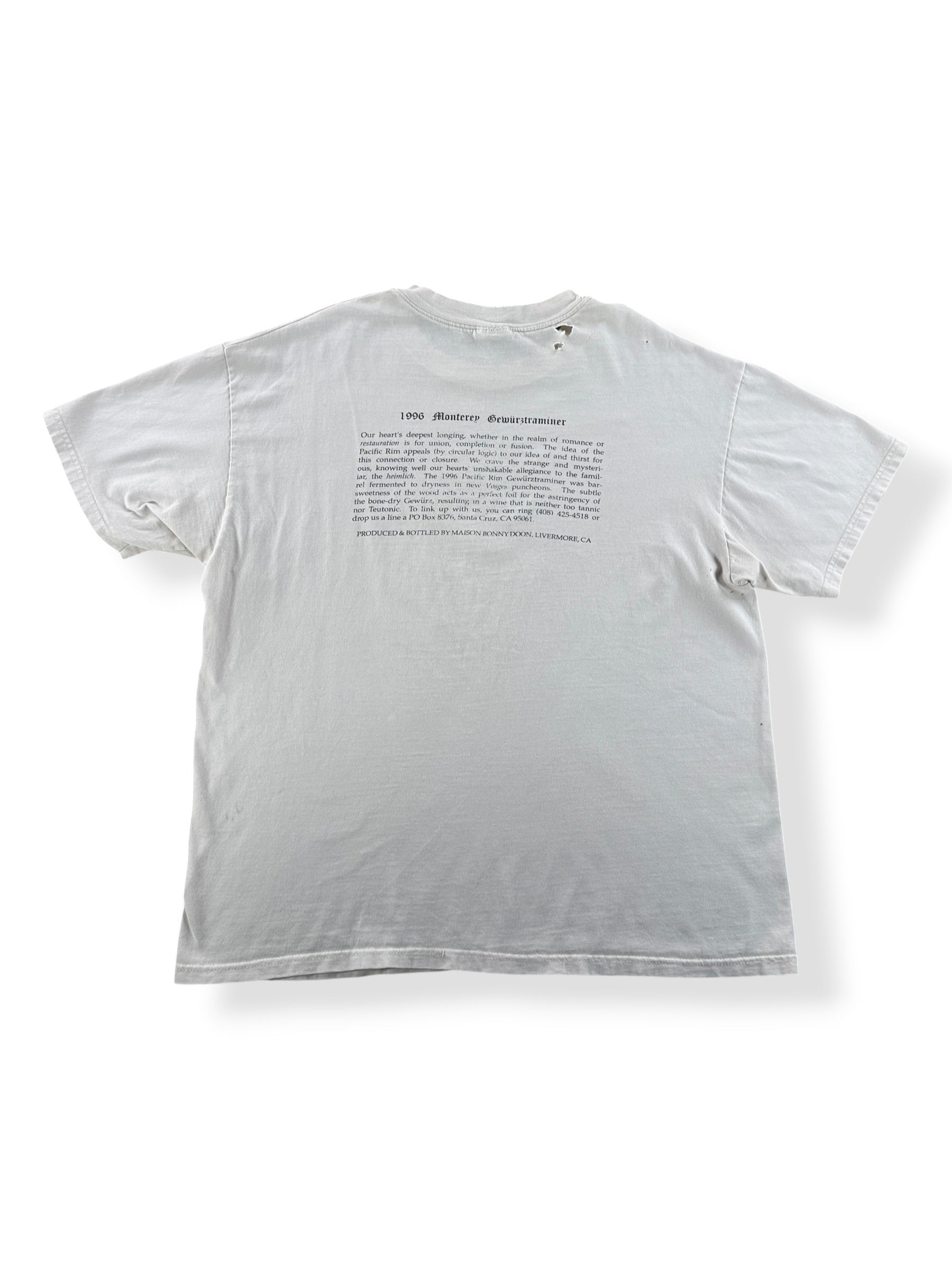 Back of Vintage Beach Scene Art Tee SZ XL