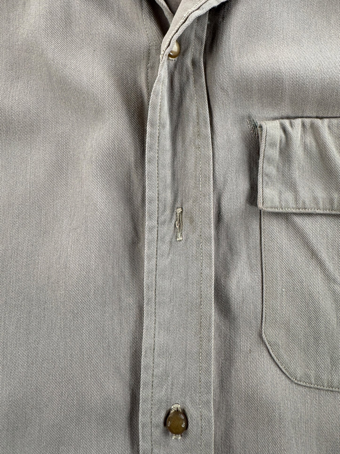 Missing Tag on Vintage Towncraft Gabardine Shirt SZ M AS IS