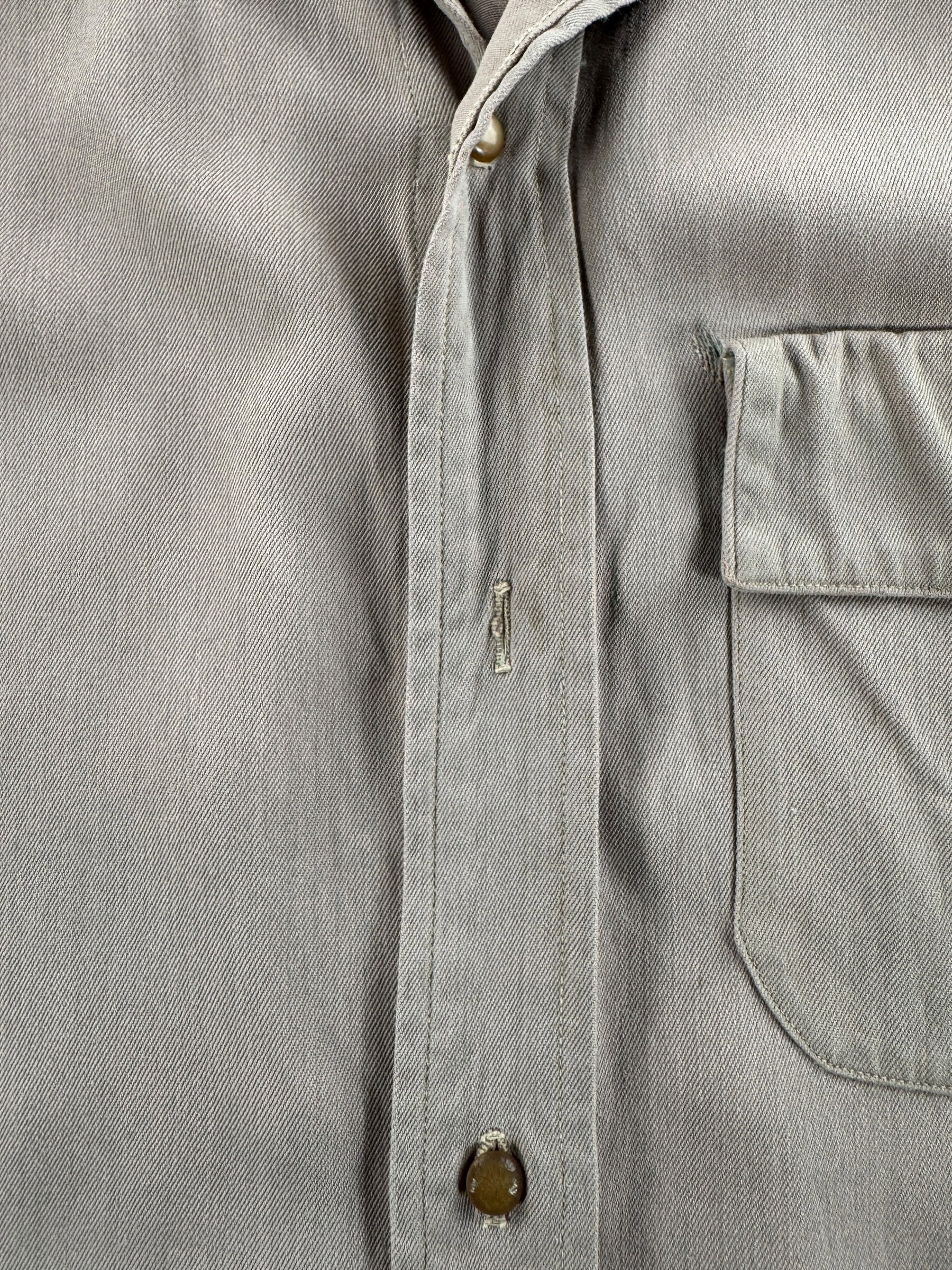 Missing Tag on Vintage Towncraft Gabardine Shirt SZ M AS IS