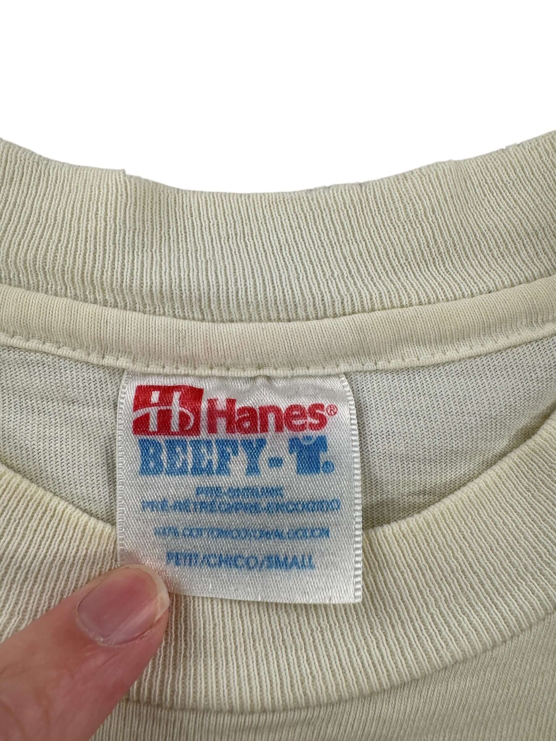 Tag on Vintage Just Ask Tee SZ S