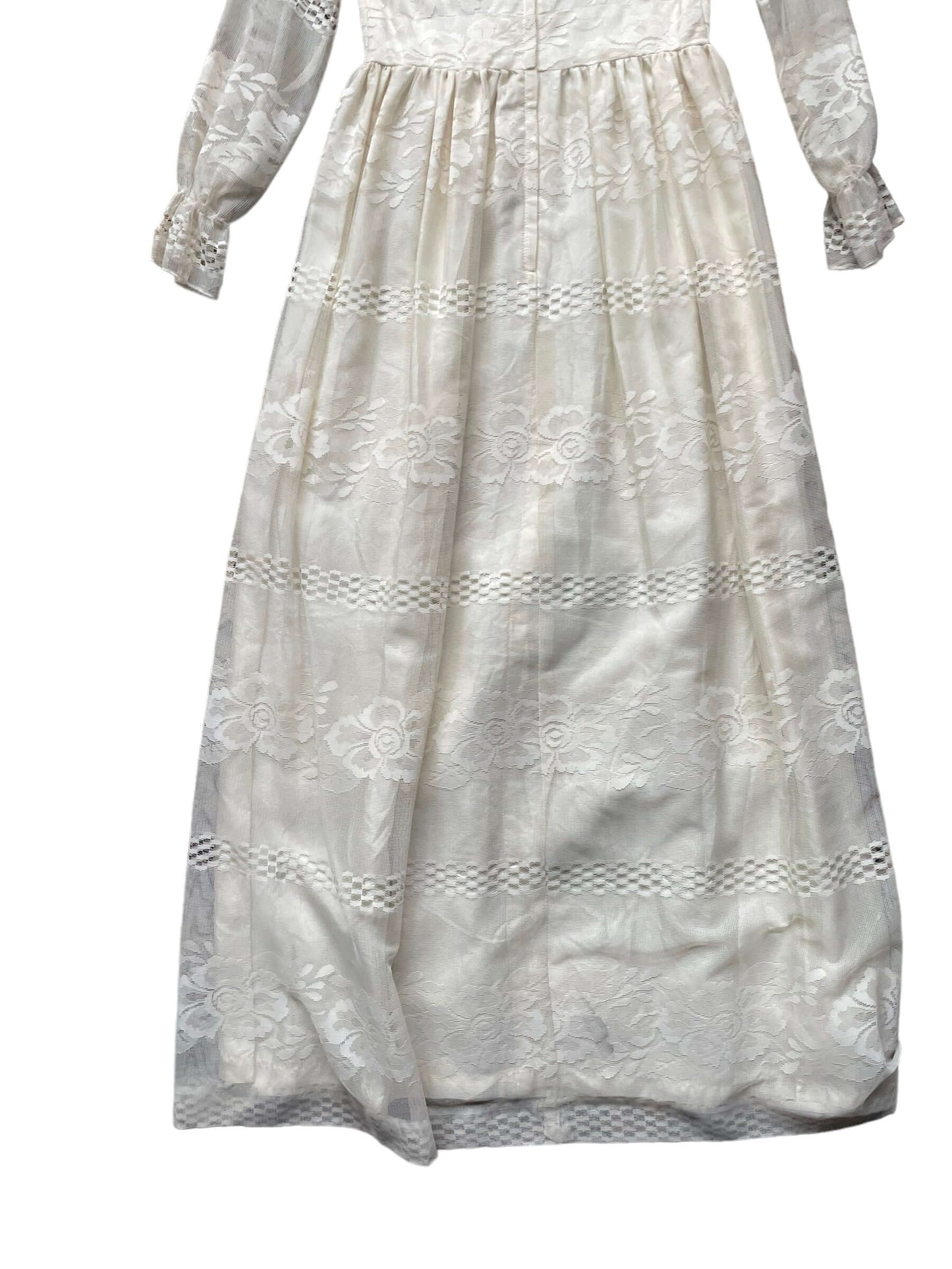 Vintage 1960s Solo Lace Maxi Dress |  Barn Owl Vintage Dresses | Seattle Vintage Ladies Clothing