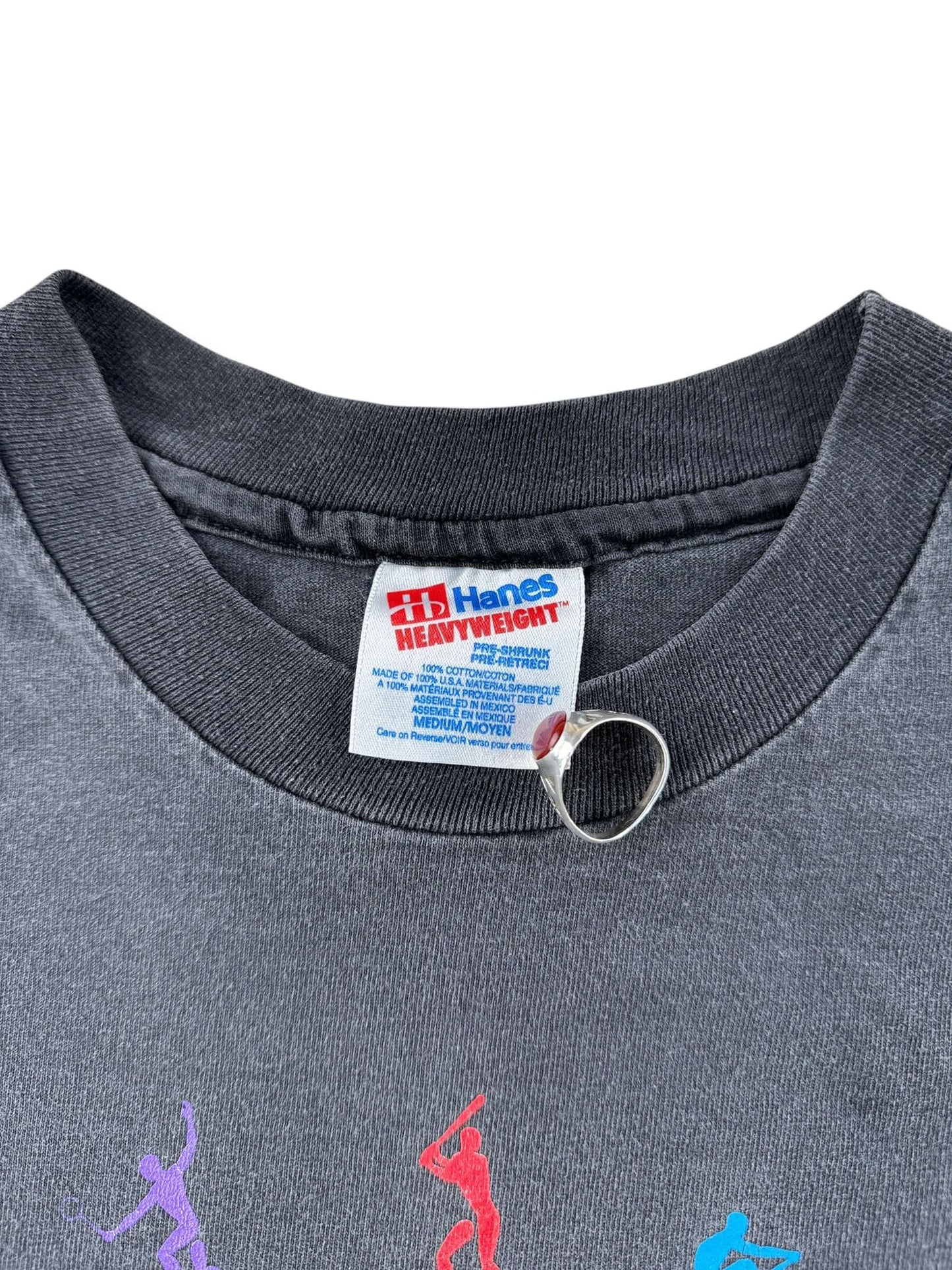 Tag on Vintage 1996 Olympics Faded Black Tee SZ M