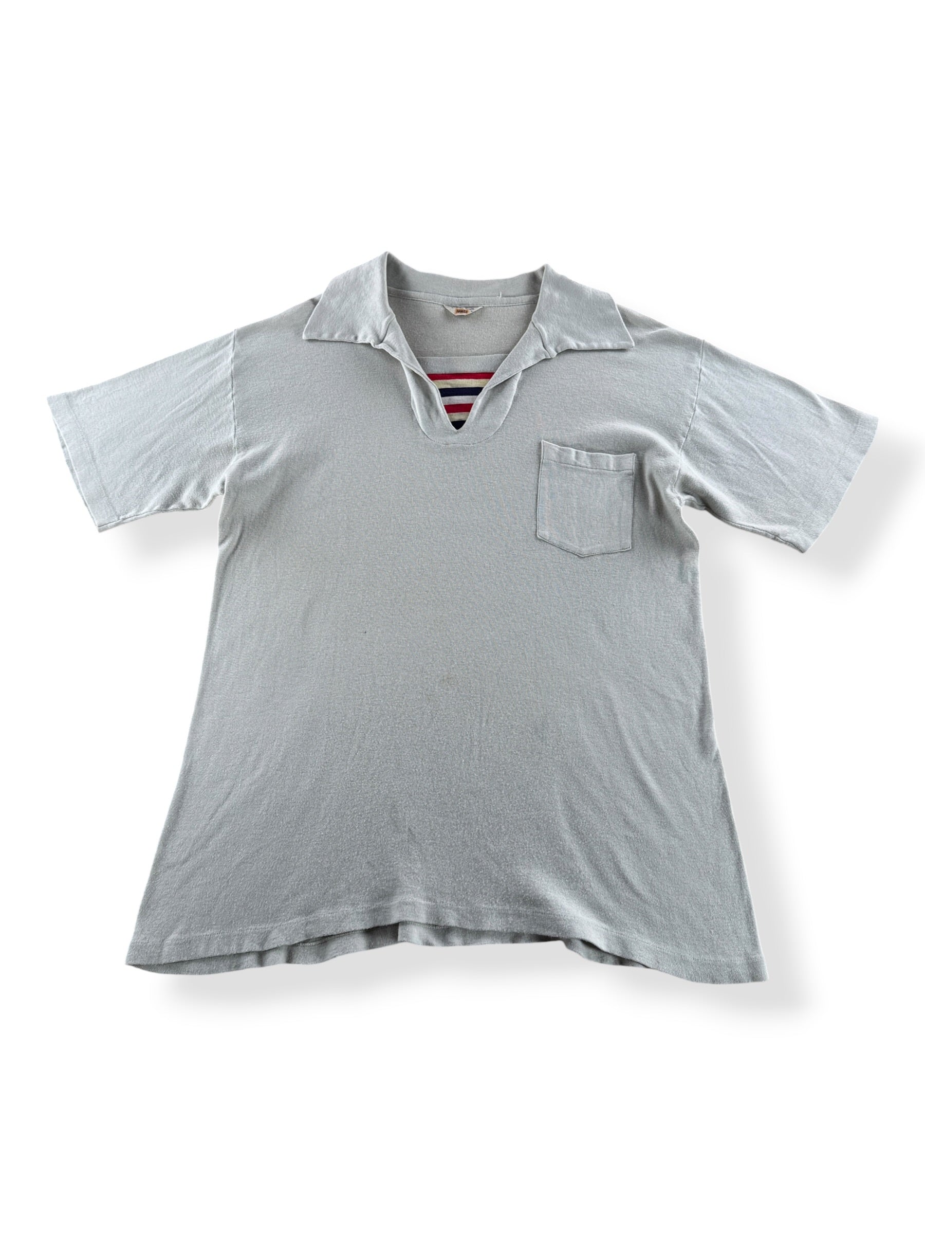 Front Of Vintage 40s Cotton Polo Shirt SZ L (Fits M)