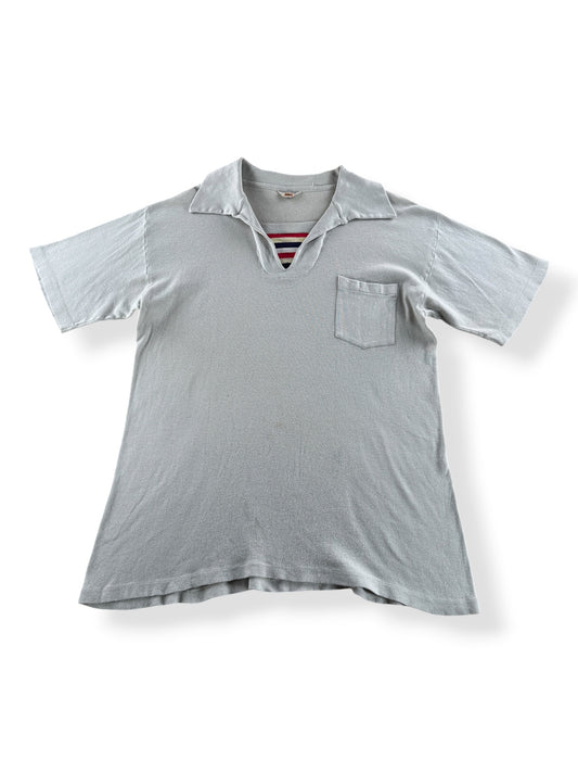 Front Of Vintage 40s Cotton Polo Shirt SZ L (Fits M)