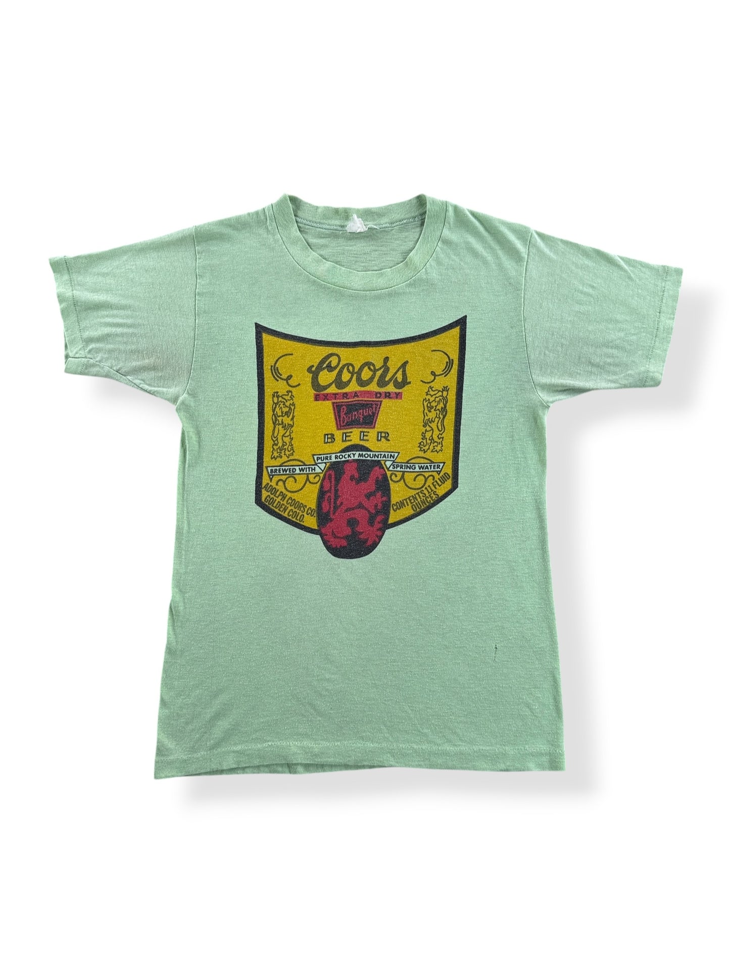 Front of Vintage 70's Coors Banquet Tee SZ M (fits XS)