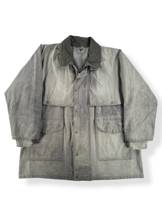 Front of Filson Shelter Cloth Waxed Cotton Packer Jacket SZ XL