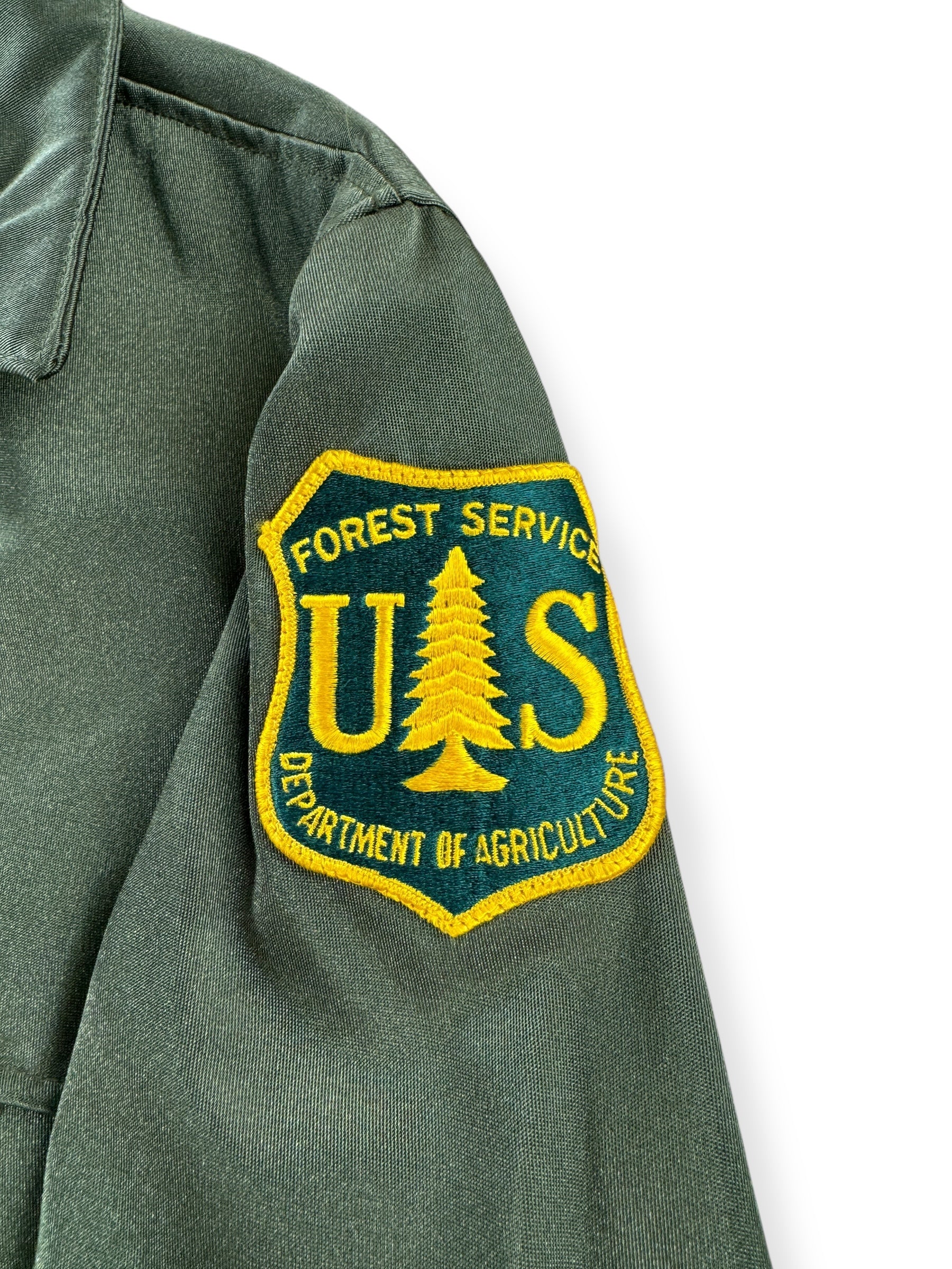 USFS Patch on Vintage USFS Golden Fleece Cruiser Jacket SZ 42 Tall