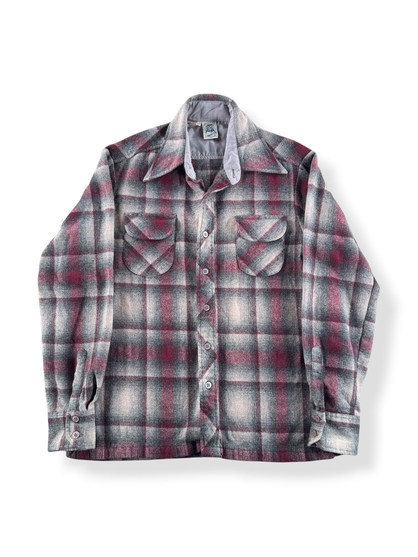 Front of Vintage Kennington Wool Blend Flannel SZ S