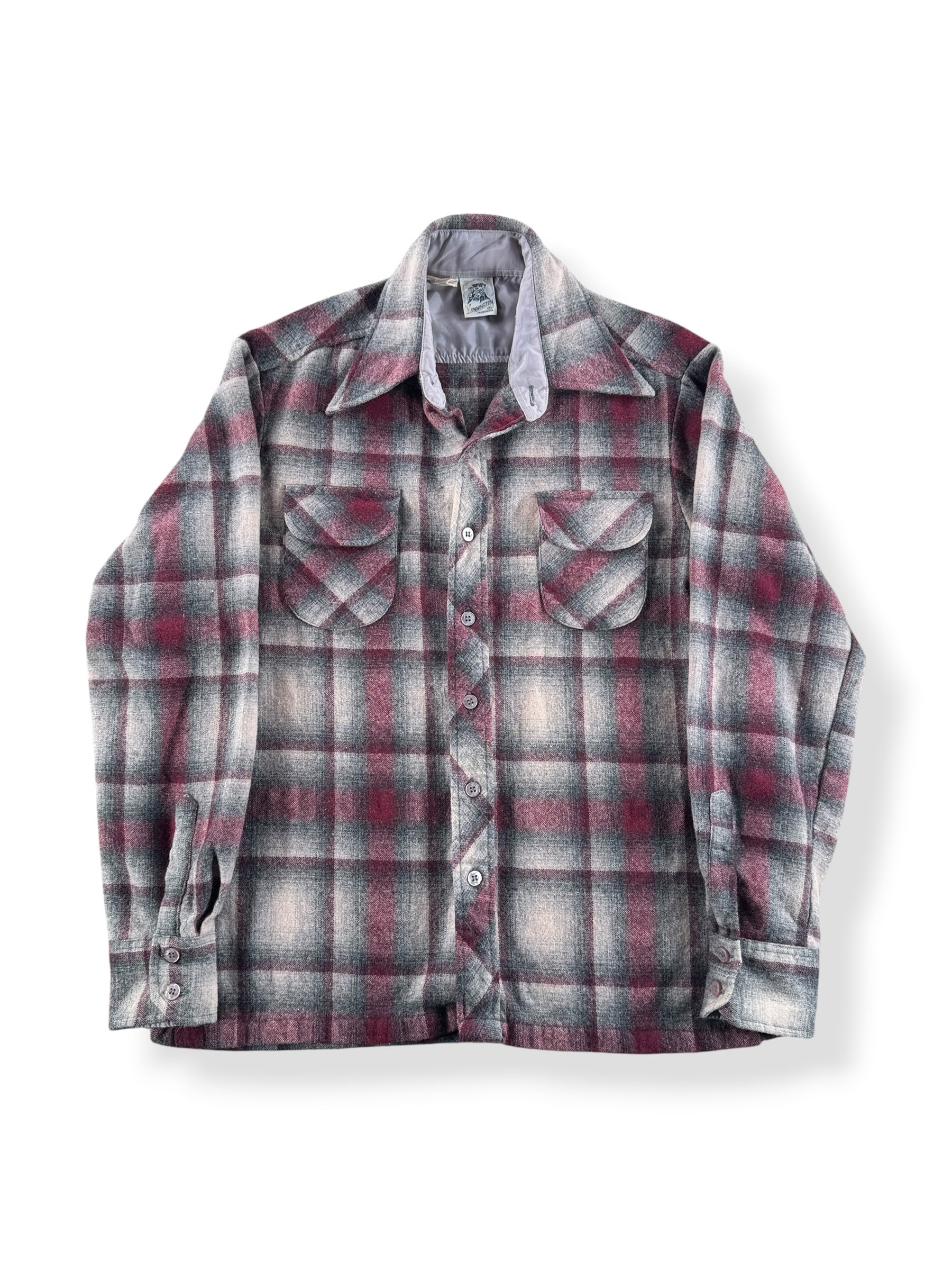 Front of Vintage Kennington Wool Blend Flannel SZ S