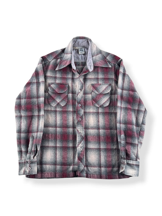 Front of Vintage Kennington Wool Blend Flannel SZ S