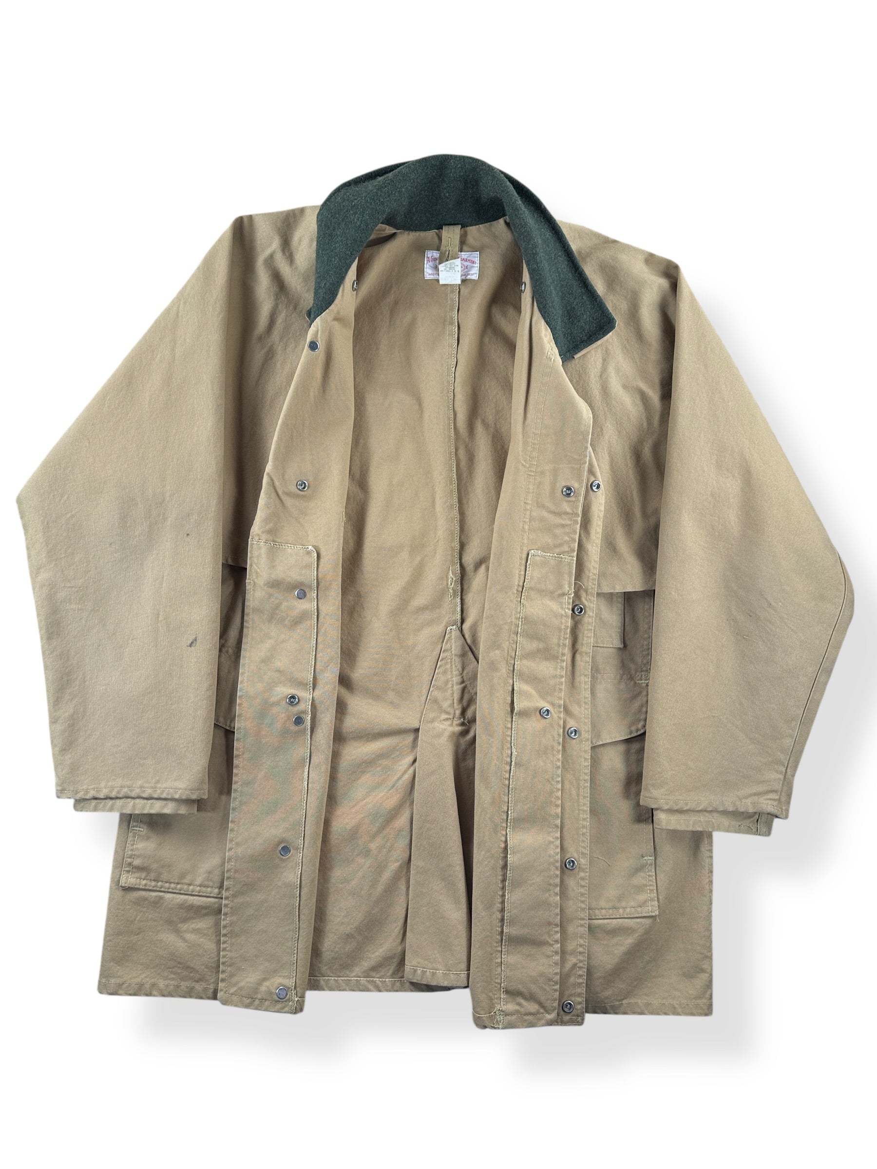 Inside of Vintage Filson Dry Tin Cloth Packer Jacket SZ 44