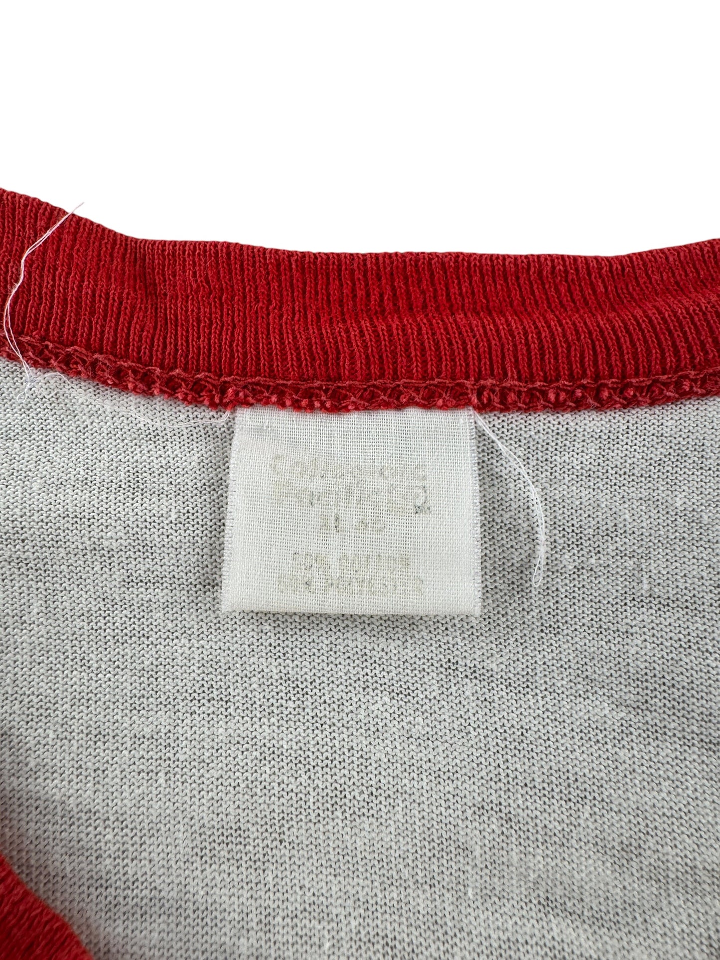 Tag on Vintage Eastside Aerobics Ringer Tee SZ XL (Fits M)