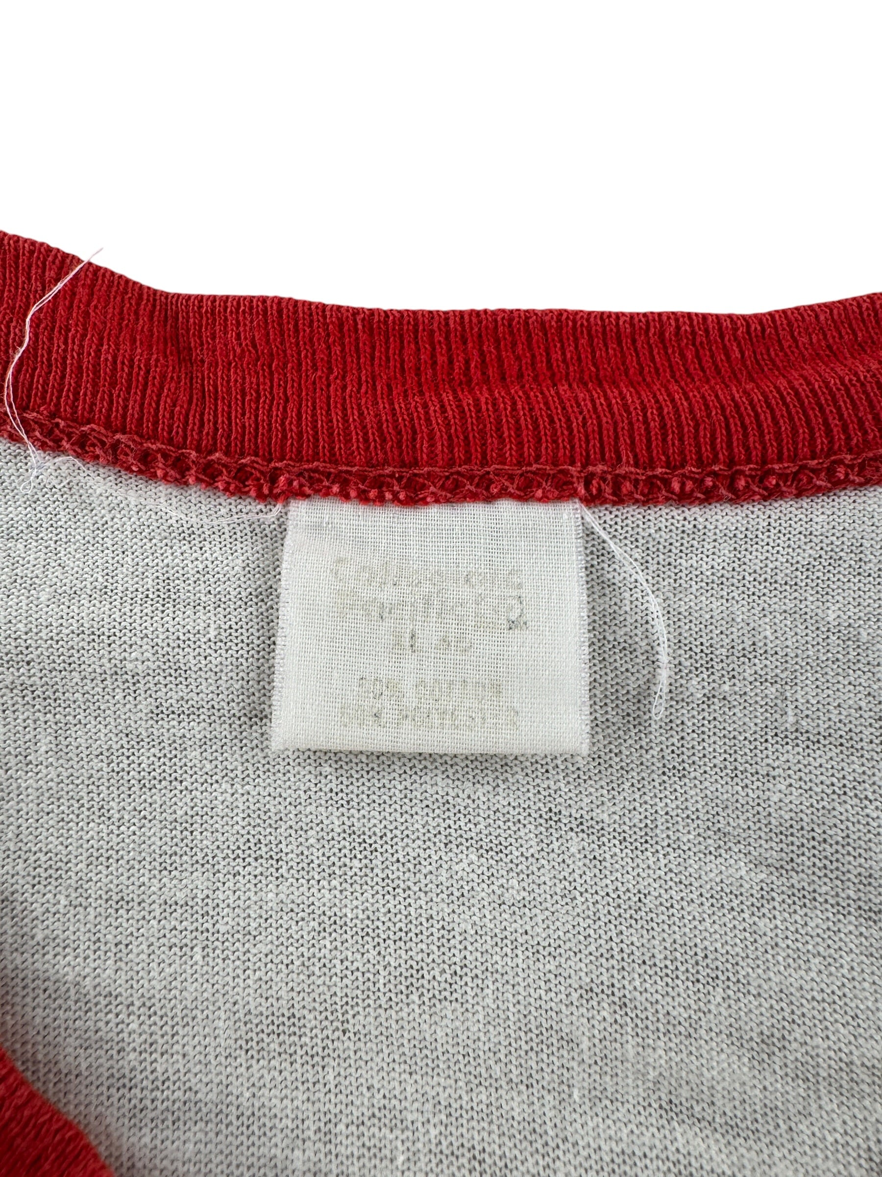 Tag on Vintage Eastside Aerobics Ringer Tee SZ XL (Fits M)