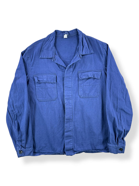 Front of Vintage HBT Sanfor Euro Work Jacket SZ L