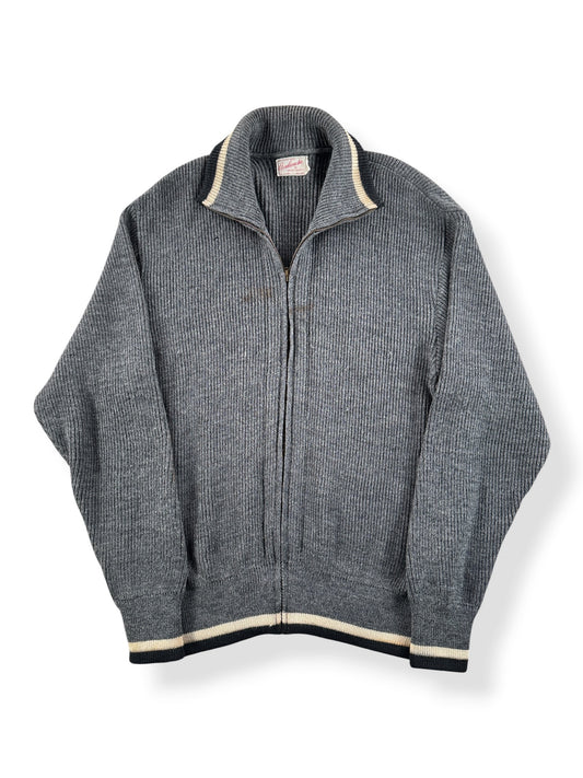 Front of Vintage Avalanche Zip Up Cardigan SZ L (Fits M)
