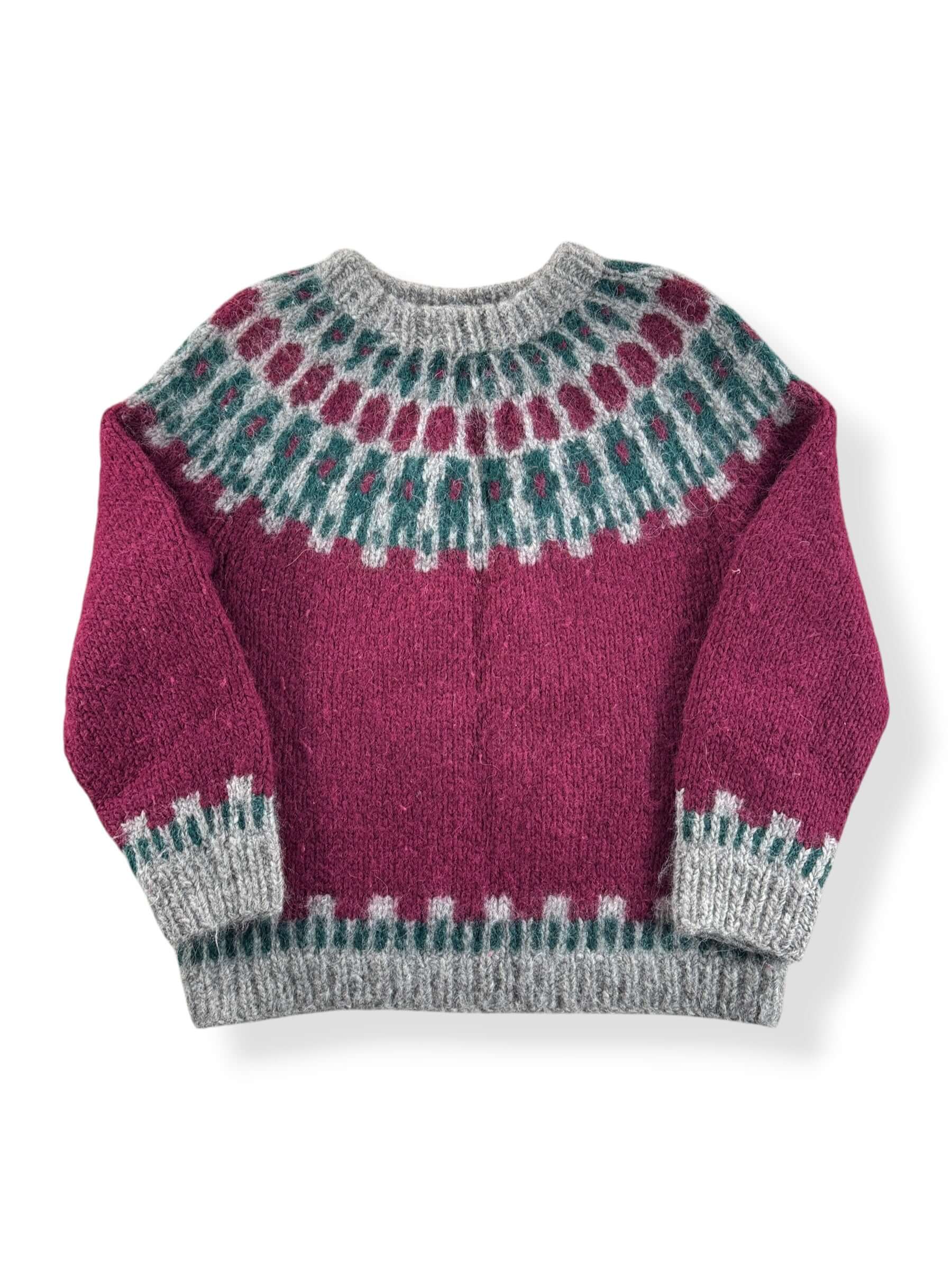 Front of Vintage Icelandic Style Sweater SZ L