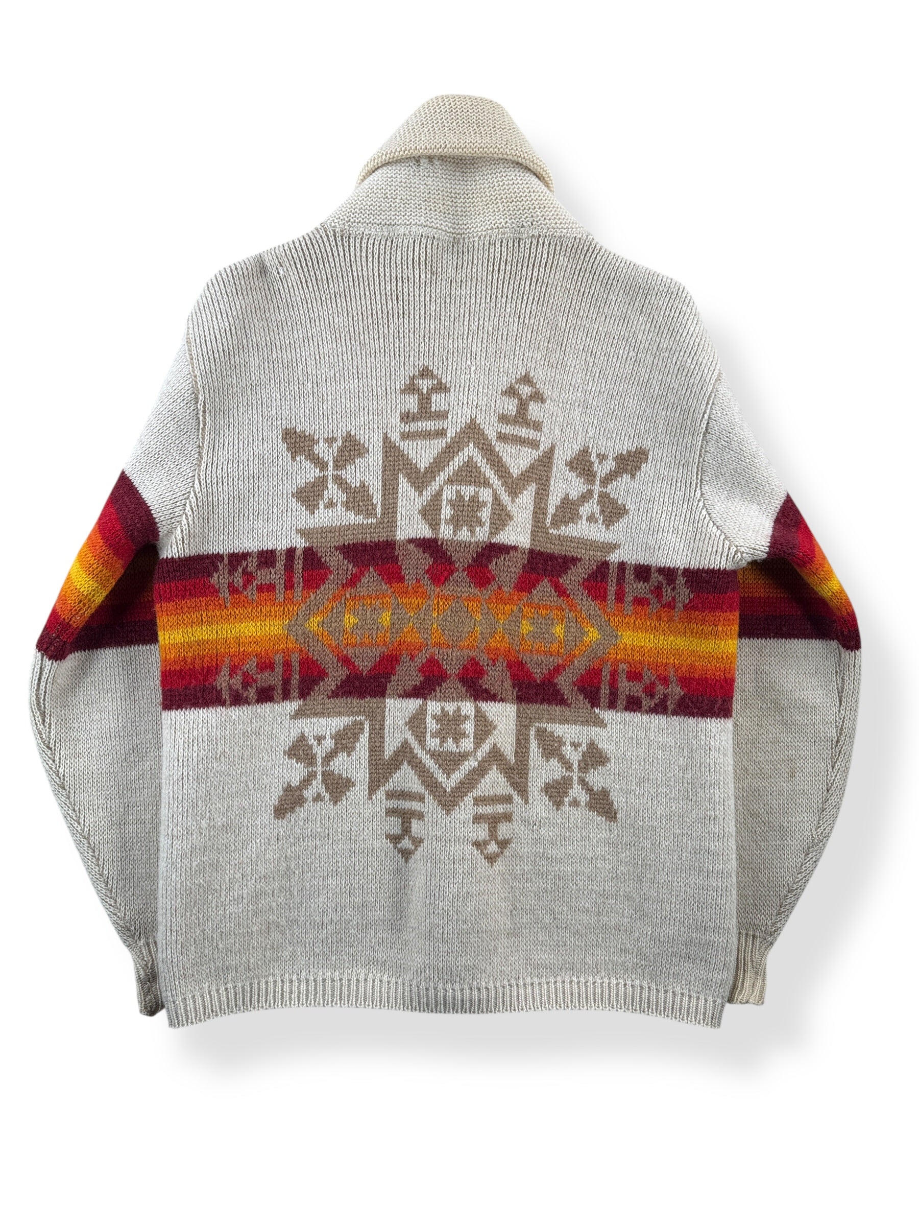 Back of Vintage 70s Era Pendleton Western Wear Cardigan SZ L (Fits S/M)