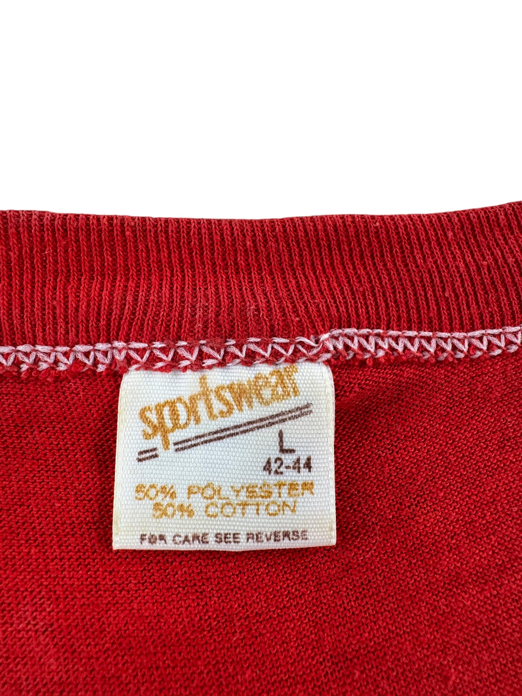 Tag on Vintage Red Ohio University Tee SZ L