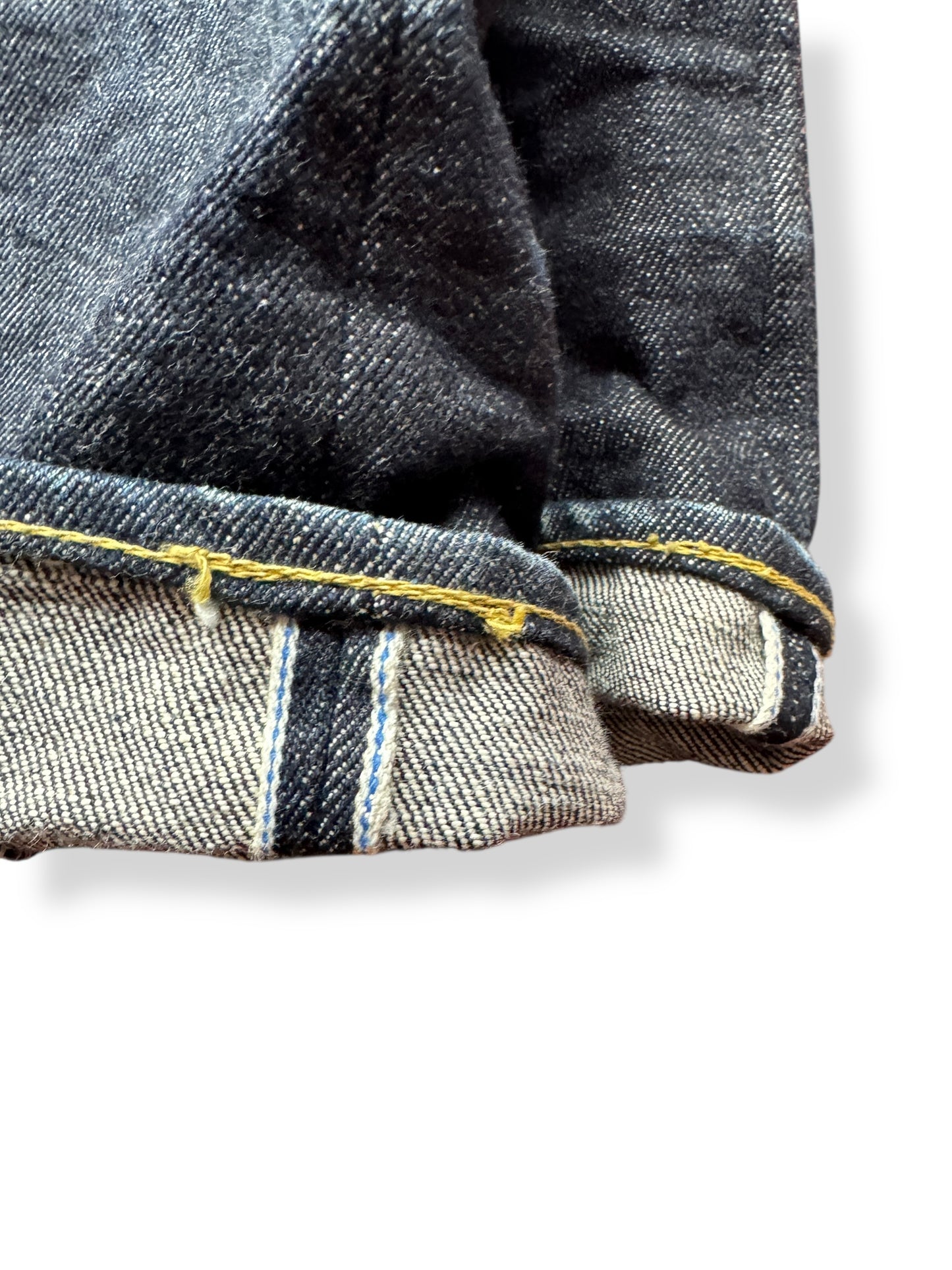 Selvedge on Strike Gold 009LTD Japanese Selvedge Skinny Fit W34