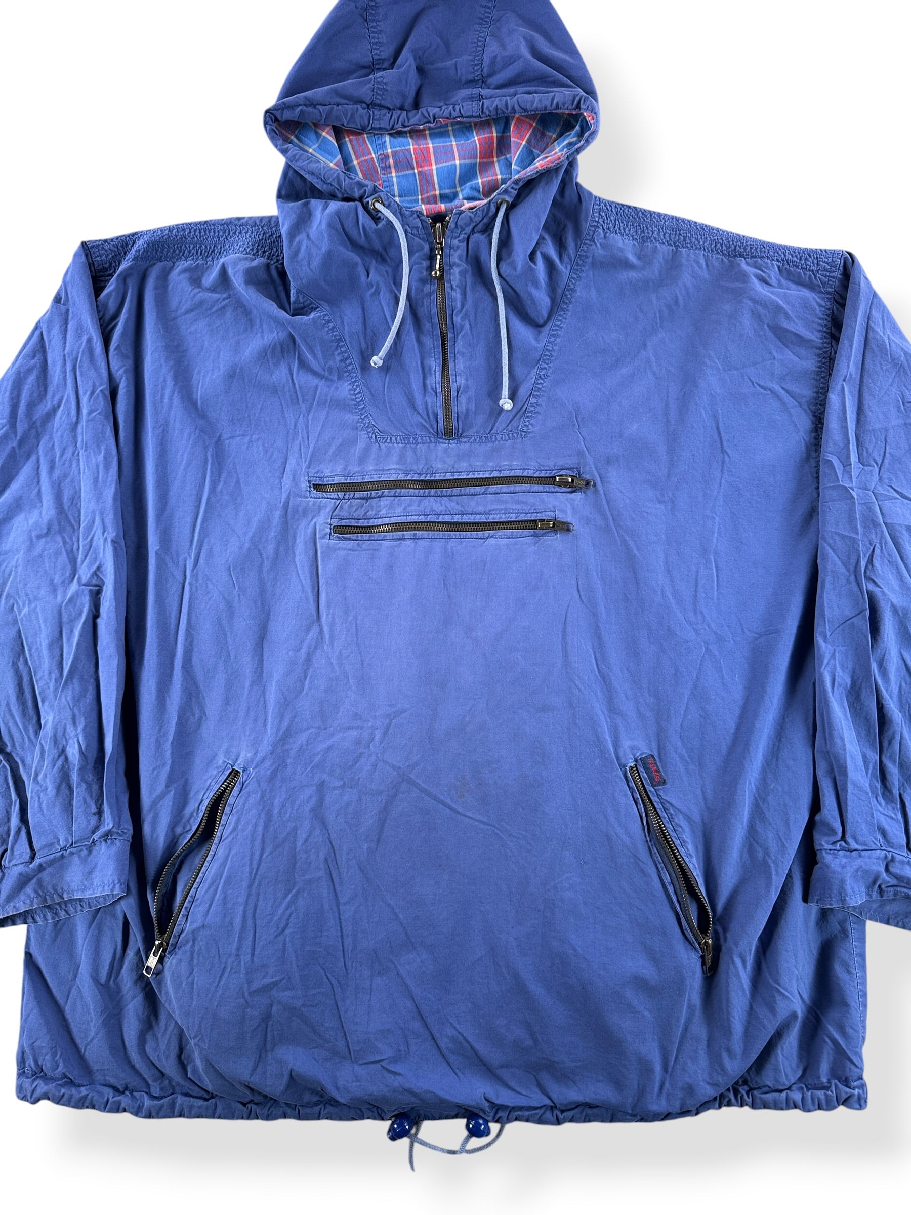 Front Close Up of Vintage Reversible Anorak Hoodie SZ XXL