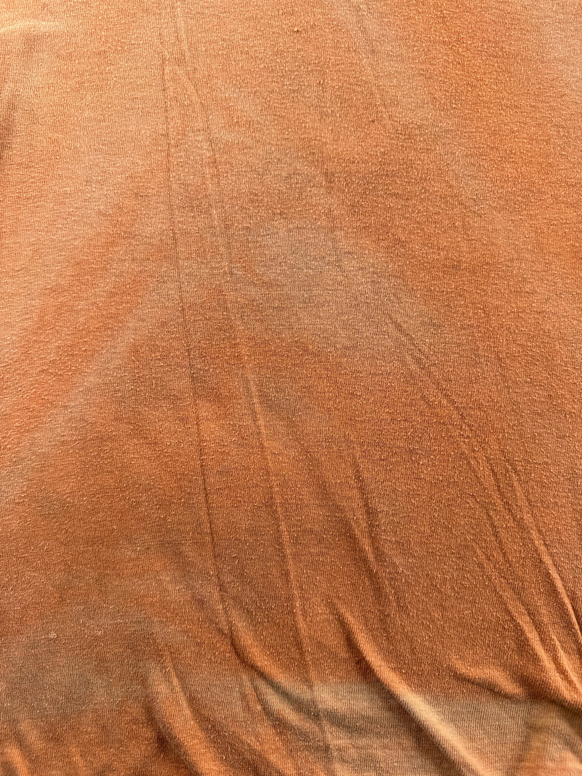Fading on front of Vintage Orange / Blue Reversible Tee SZ M