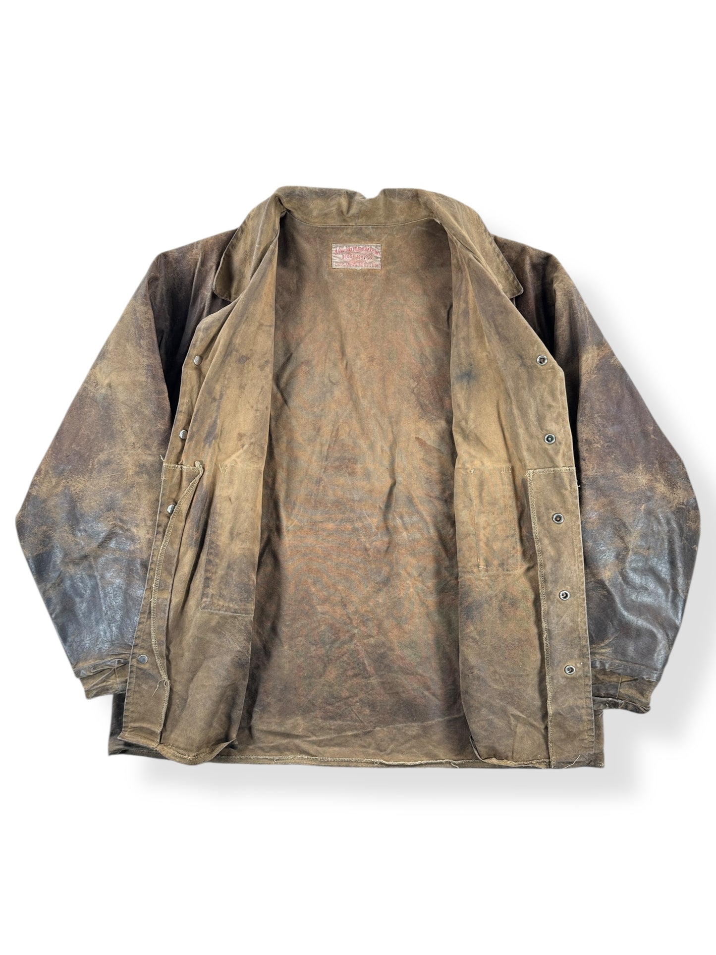 Inside of Vintage Filson Tin Cloth Jacket SZ M