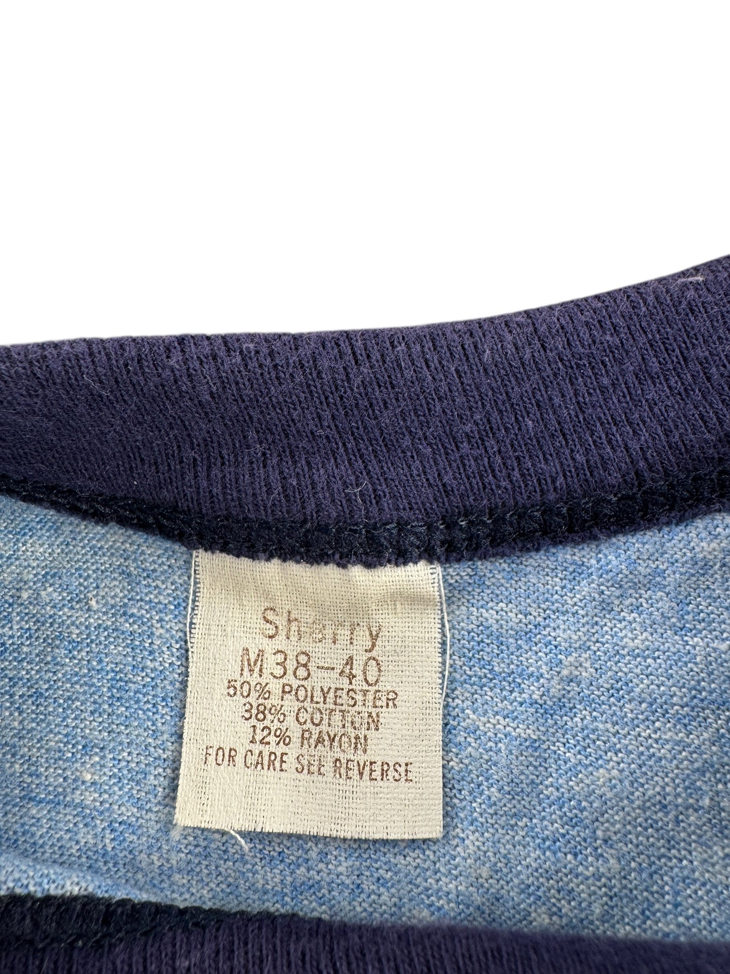 Tag on Vintage Yankee Clipper Windjammer Ringer Tee SZ M (Fits XS)