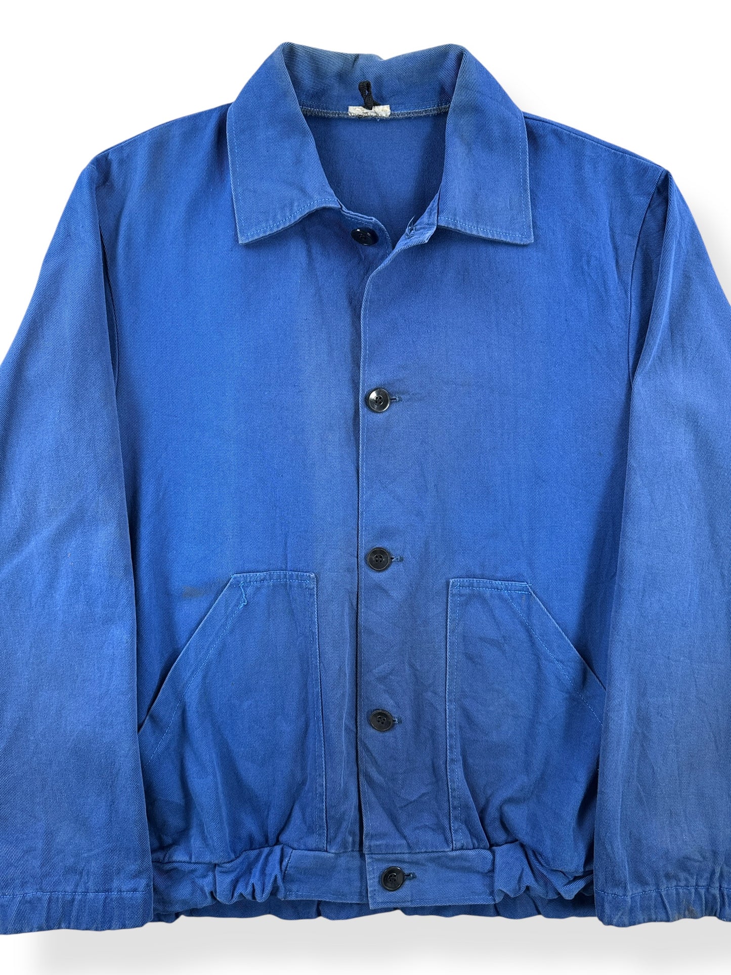 Front Close Up of Vintage French Work Jacket SZ M