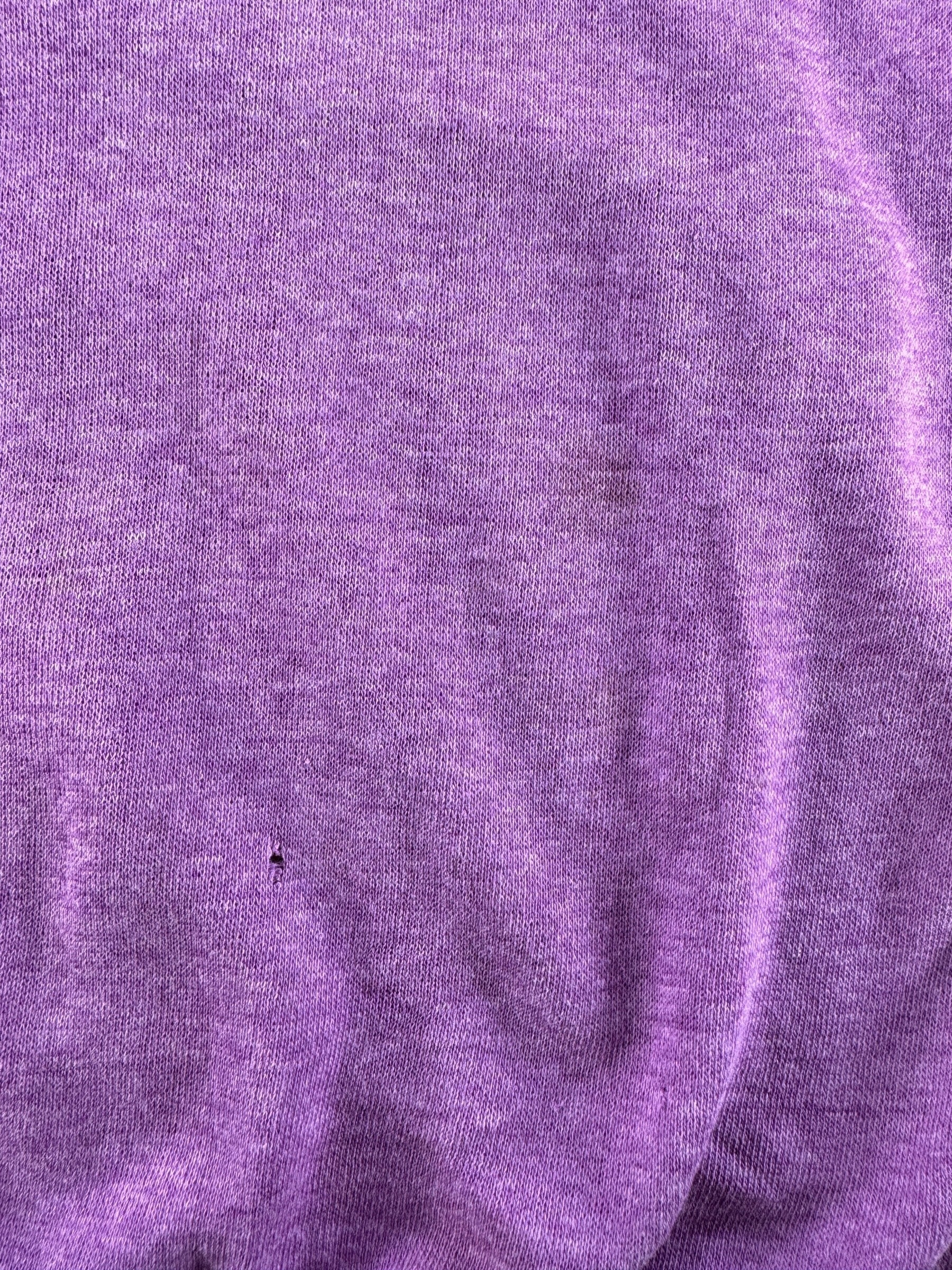 Stain and Hole on Vintage Purple Blank Crewneck SZ XL