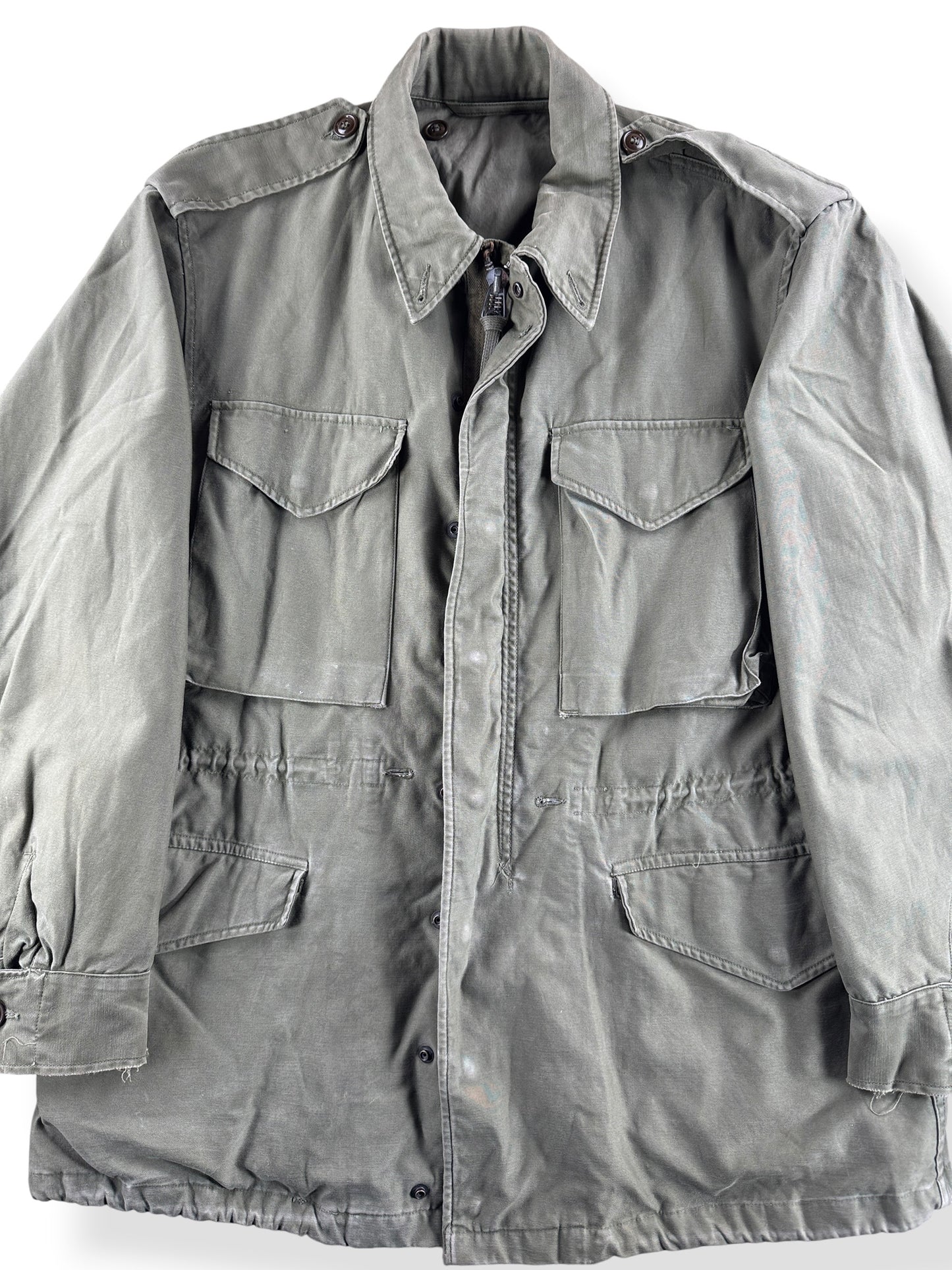 Close Up of Vintage M51 Field Jacket SZ L