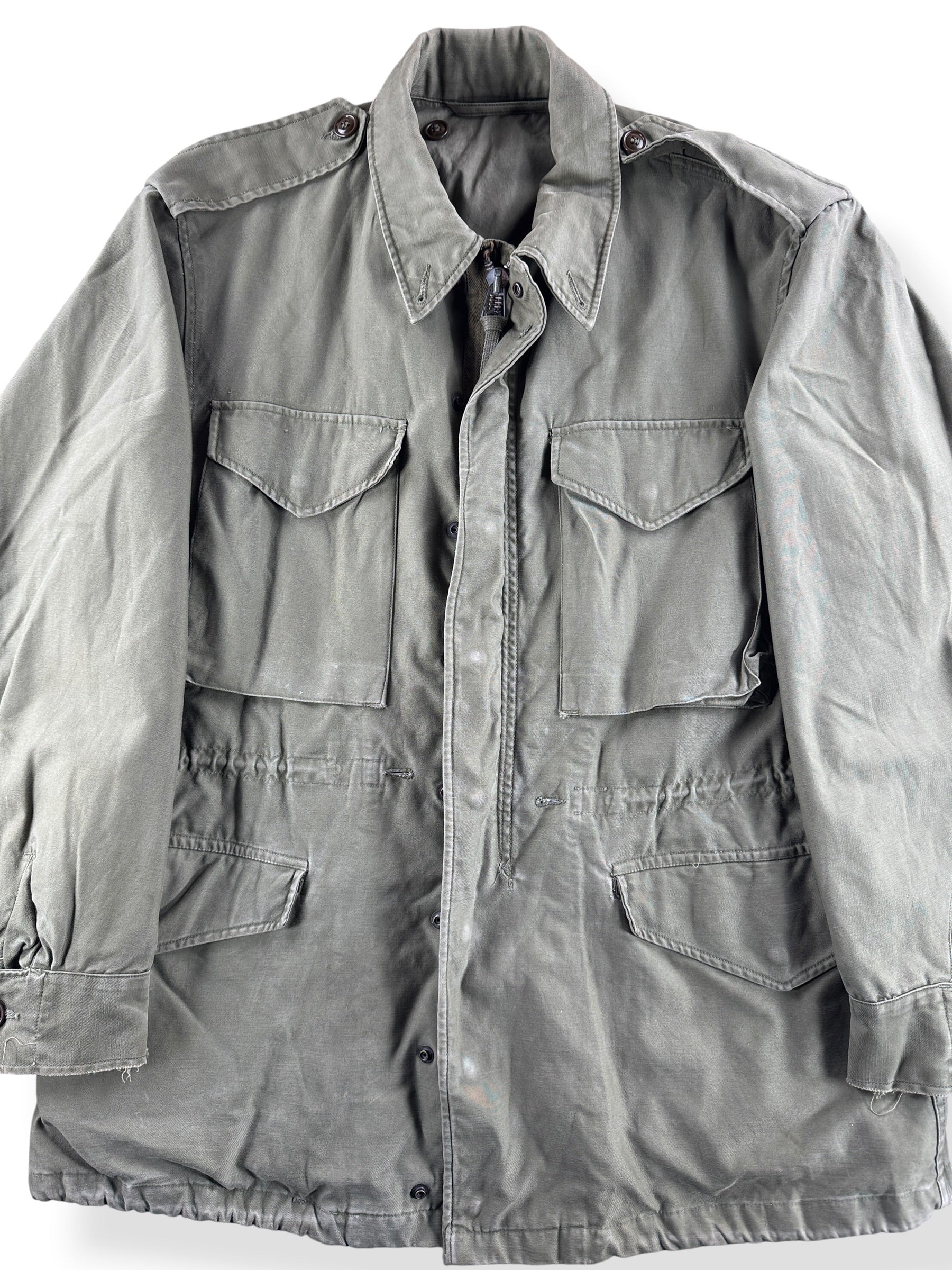 Close Up of Vintage M51 Field Jacket SZ L
