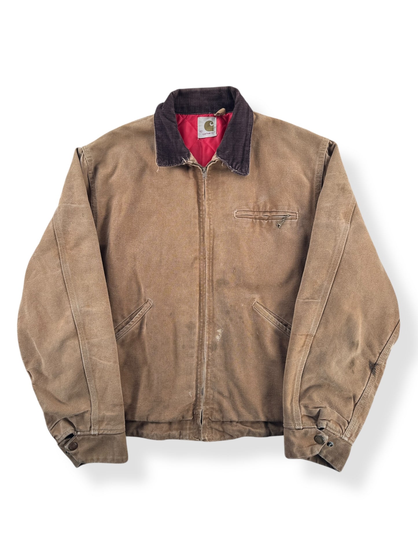 Front of Vintage 70s Carhartt Detroit Jacket SZ 42