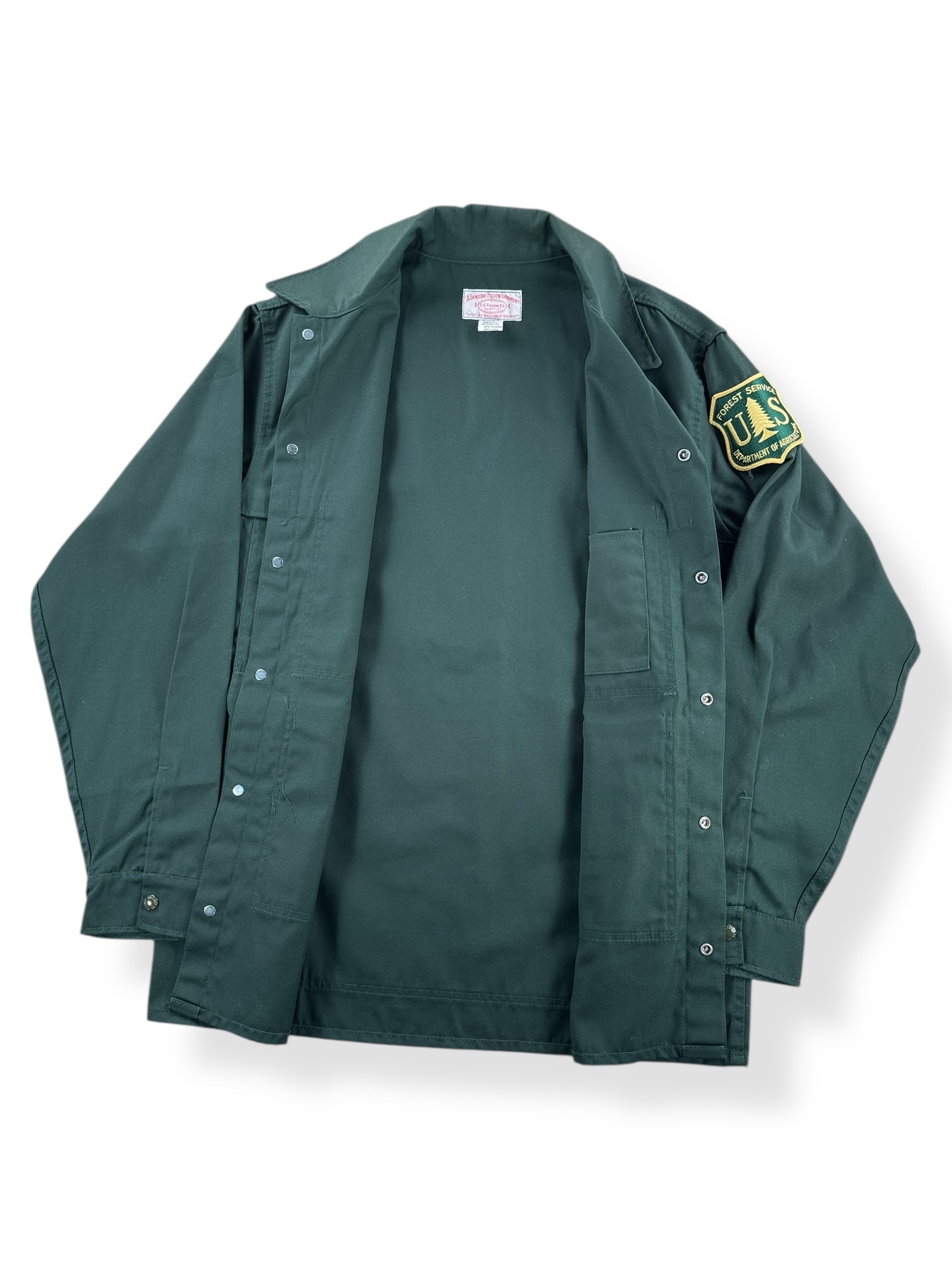 Inside of Vintage USFS Filson Cruiser Jacket SZ 42