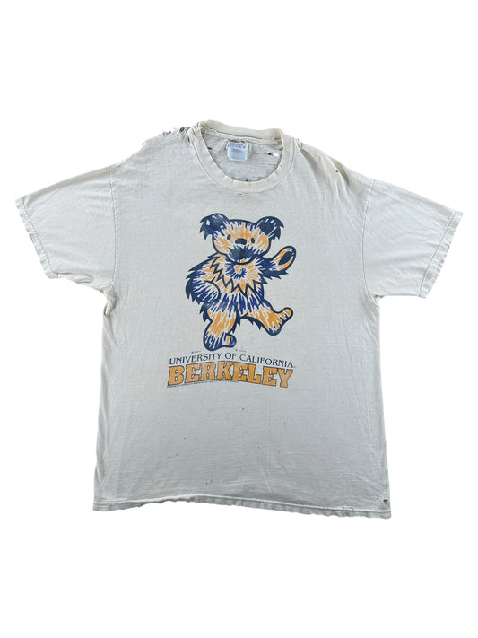 Front of Vintage Distressed Cal Berkeley Grateful Dead Tee SZ L