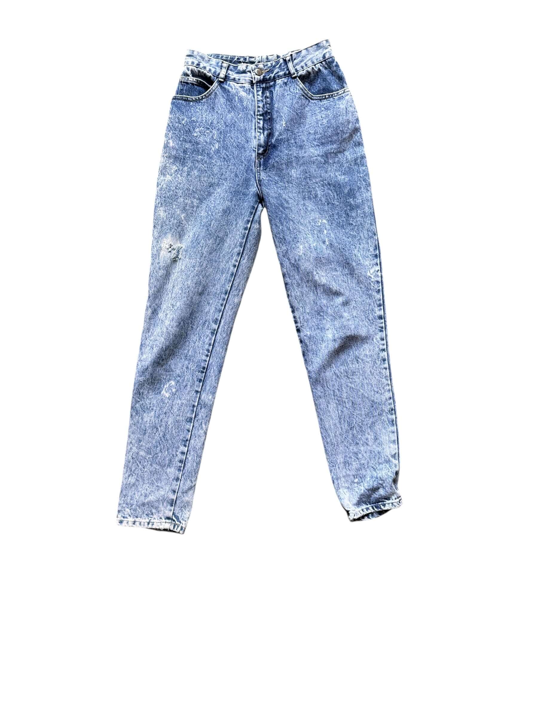 Front view of Vintage 80s Acid Wash Bongo Jeans W27