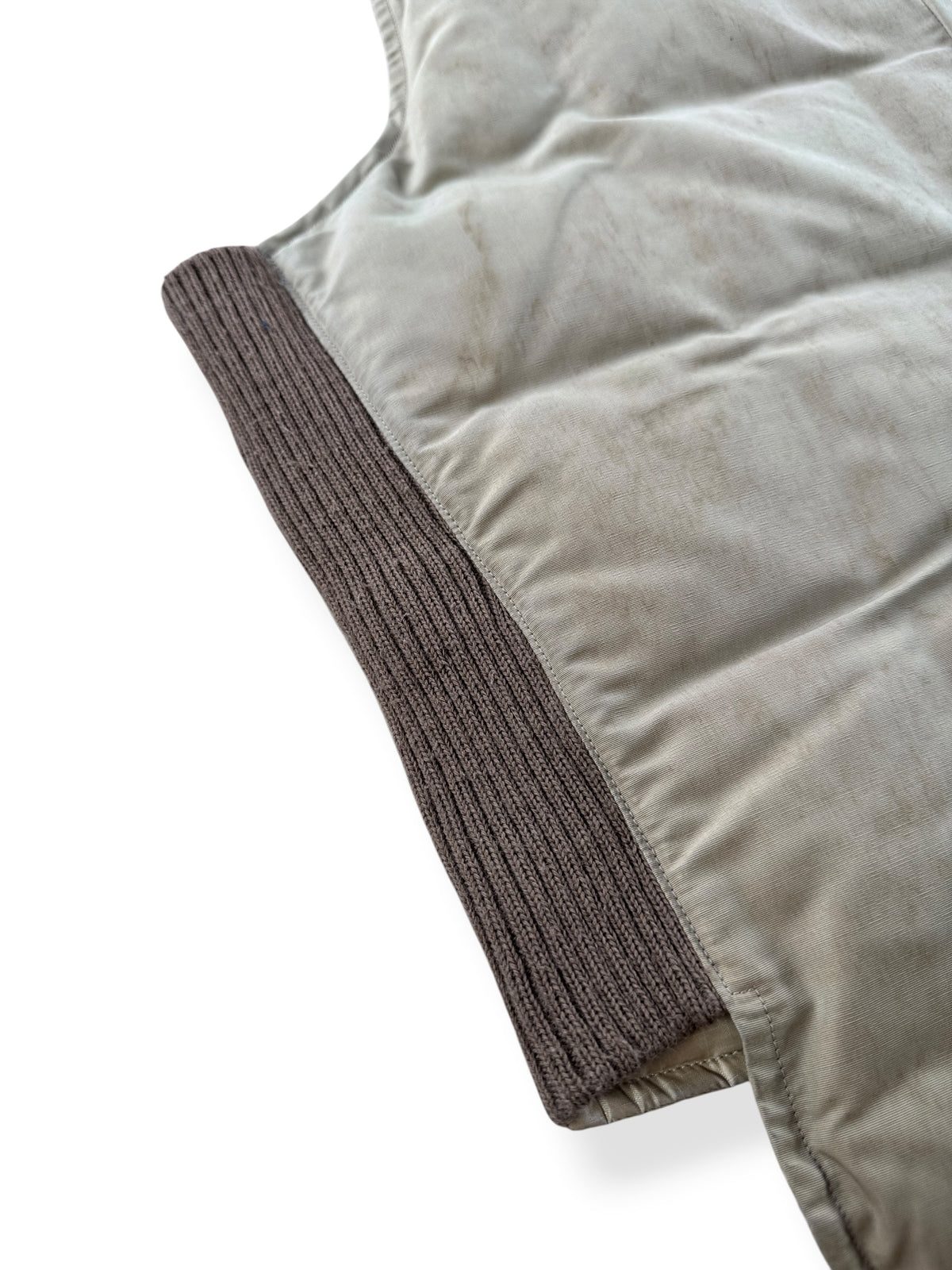 Side ribbing on Vintage Eddie Bauer Sun Down Label Vest SZ 44 AS IS