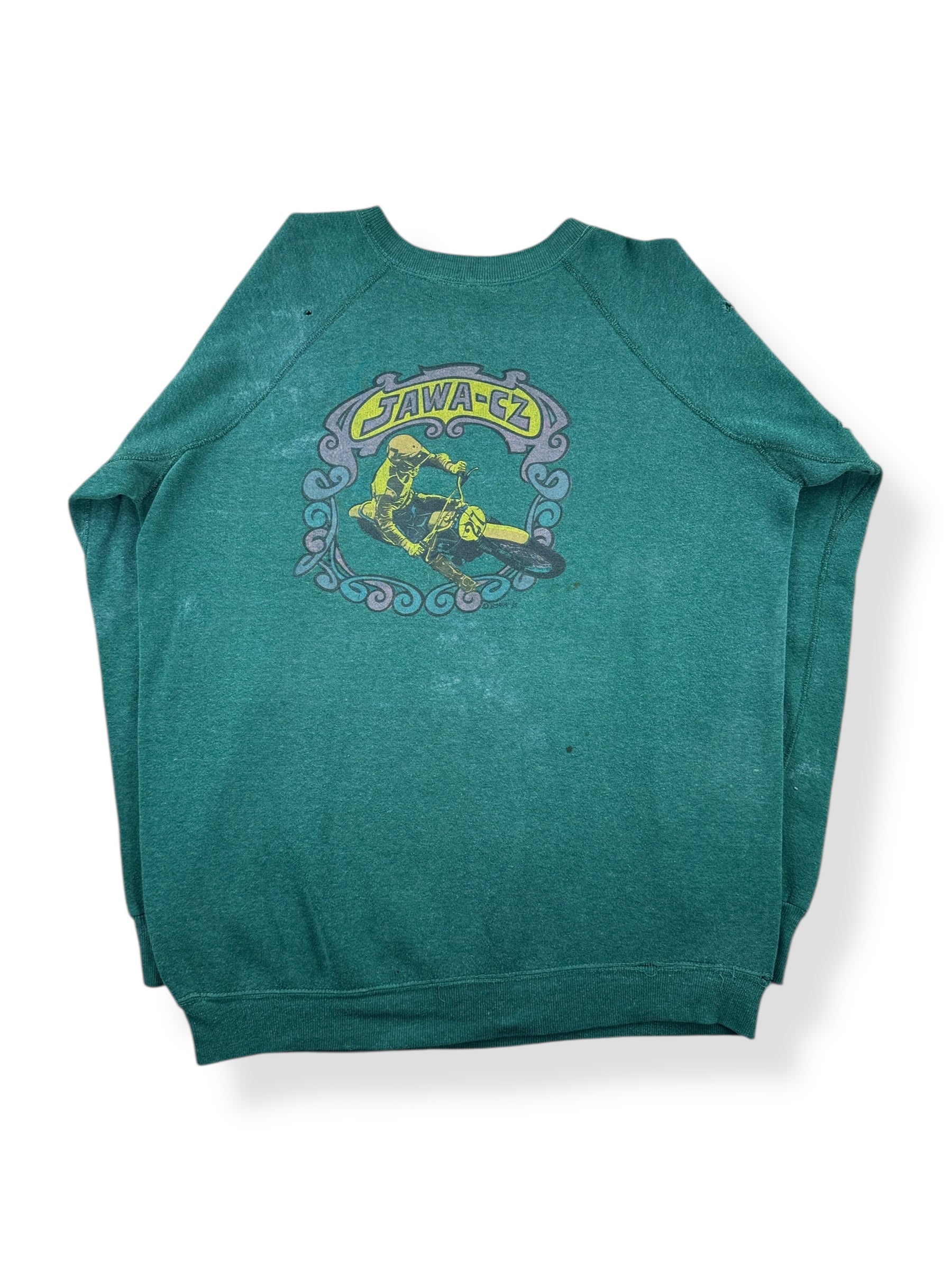 Back of Vintage Czech Republic Motocross Crewneck SZ L