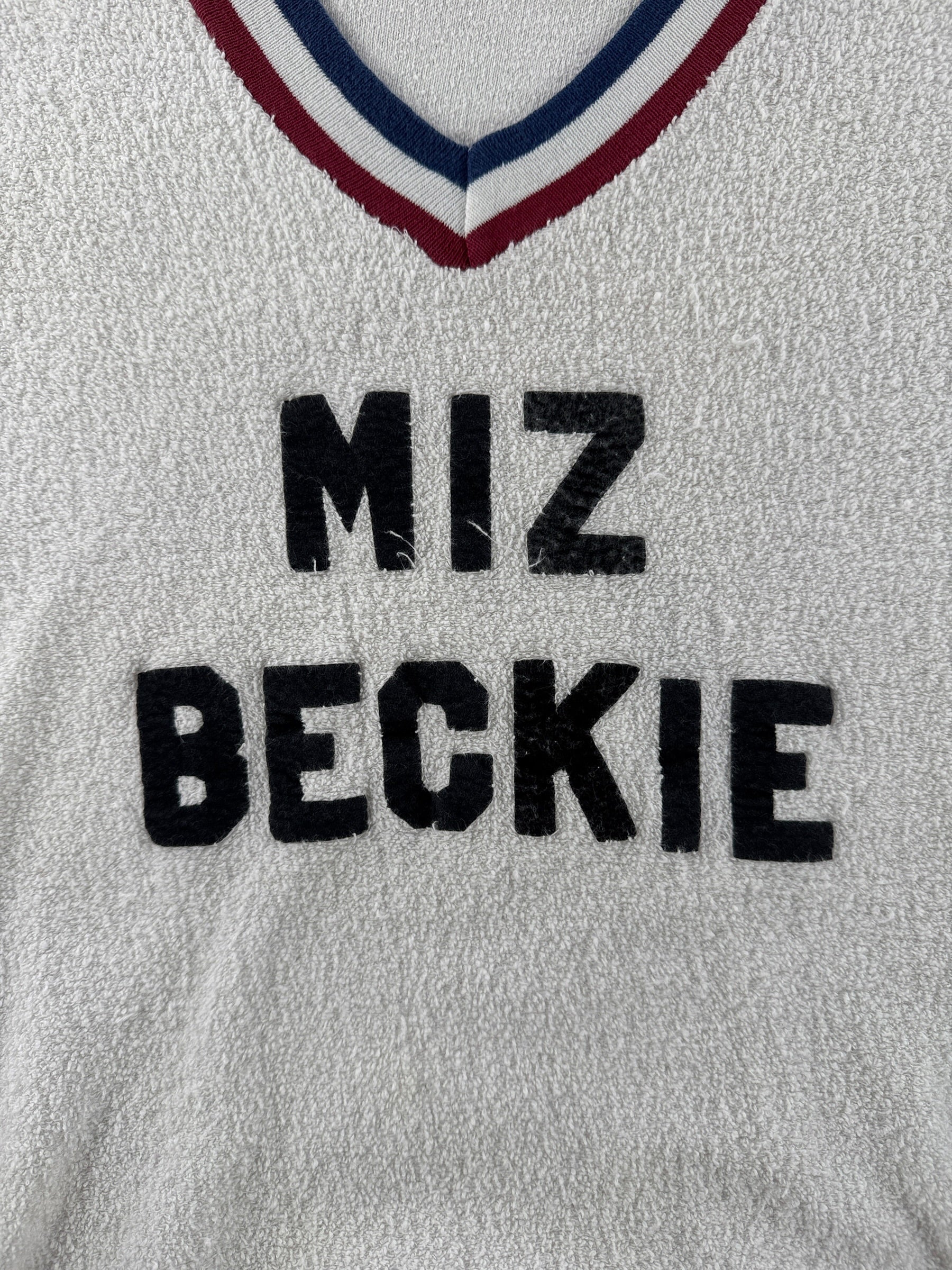 Front graphic on Vintage Miz Beckie Do It Terrycloth Crewneck SZ S (Fits XS)
