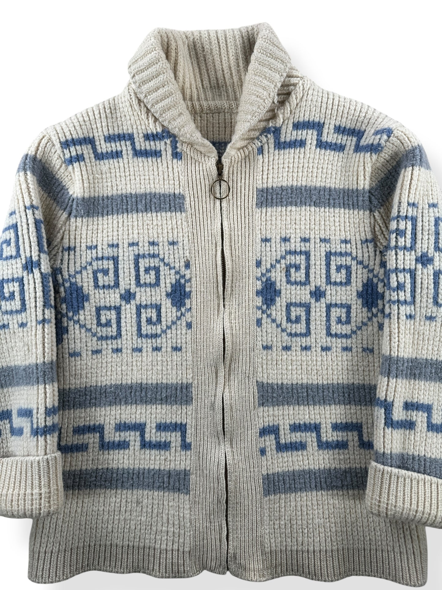 Front Close Up of Vintage Pendleton Westerly Sweater SZ S