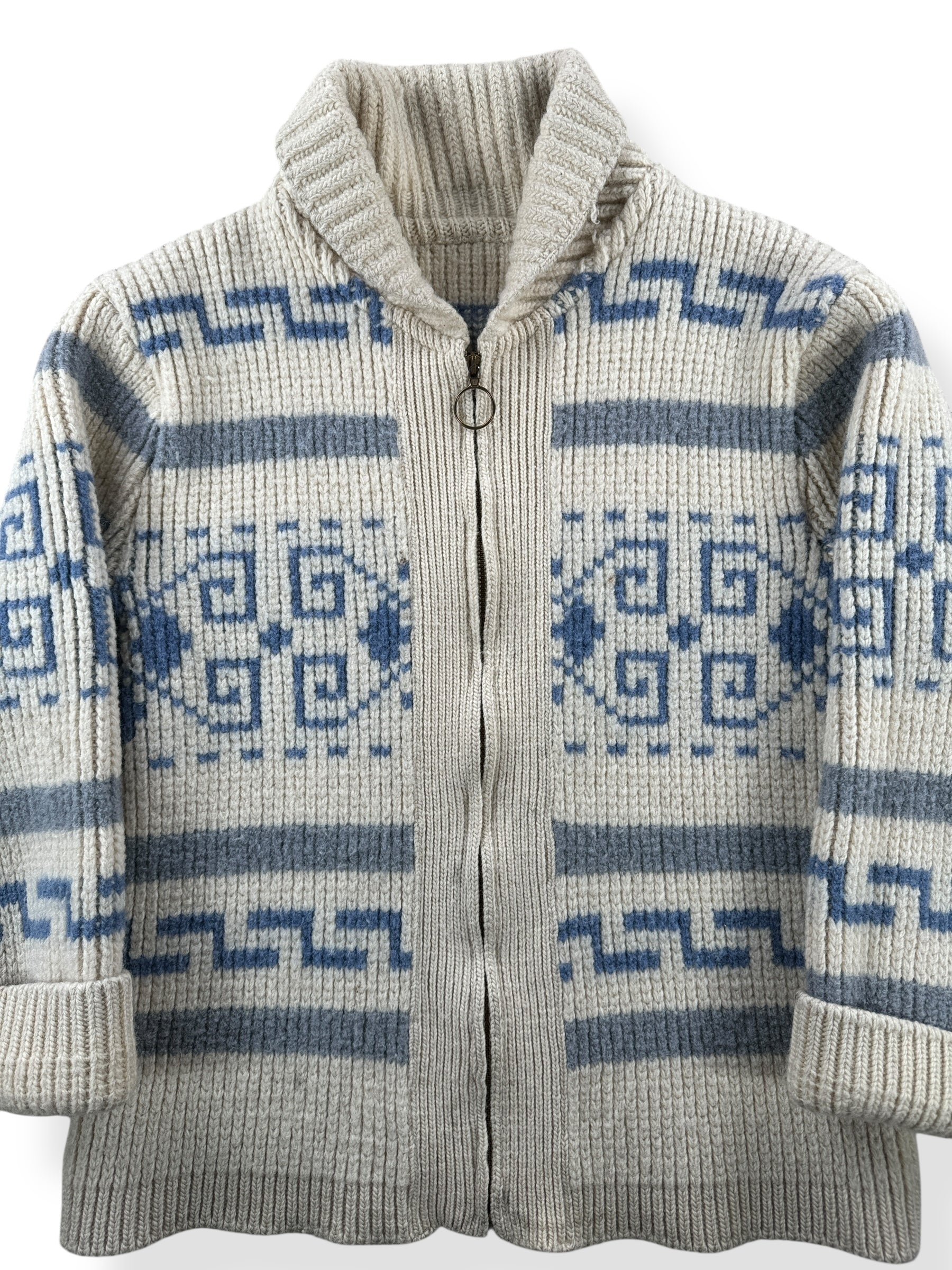 Front Close Up of Vintage Pendleton Westerly Sweater SZ S