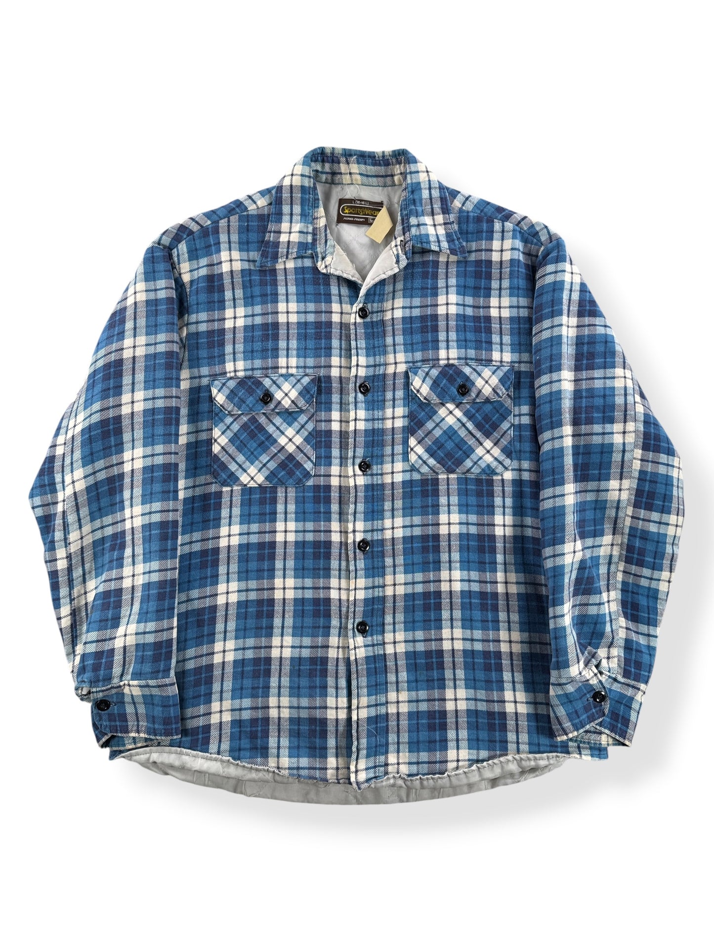 Vintage Sears Lined Printed Flannel SZ L