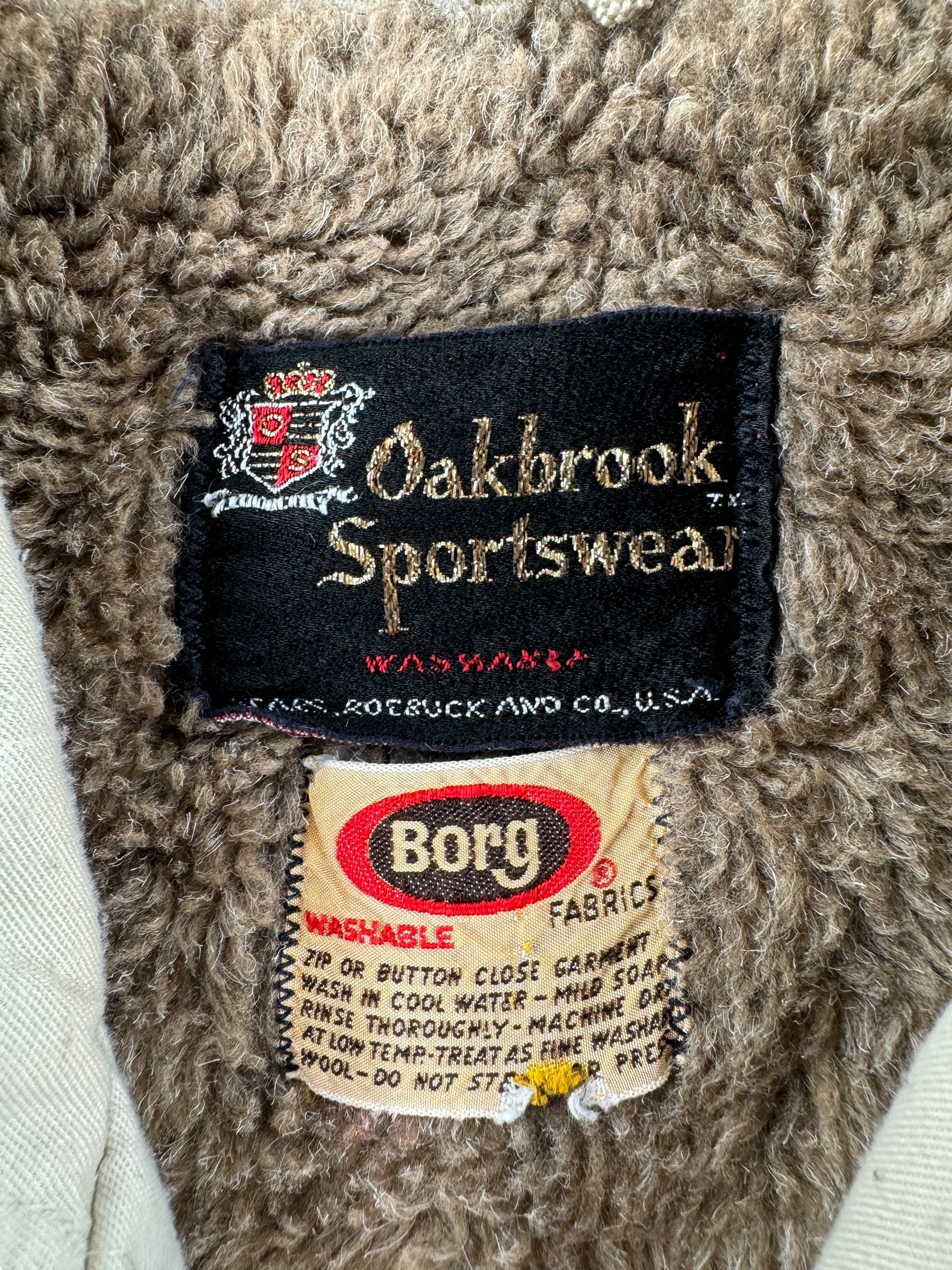 Tag on Vintage 60s Oakbrook Sportswear Jacket SZ L