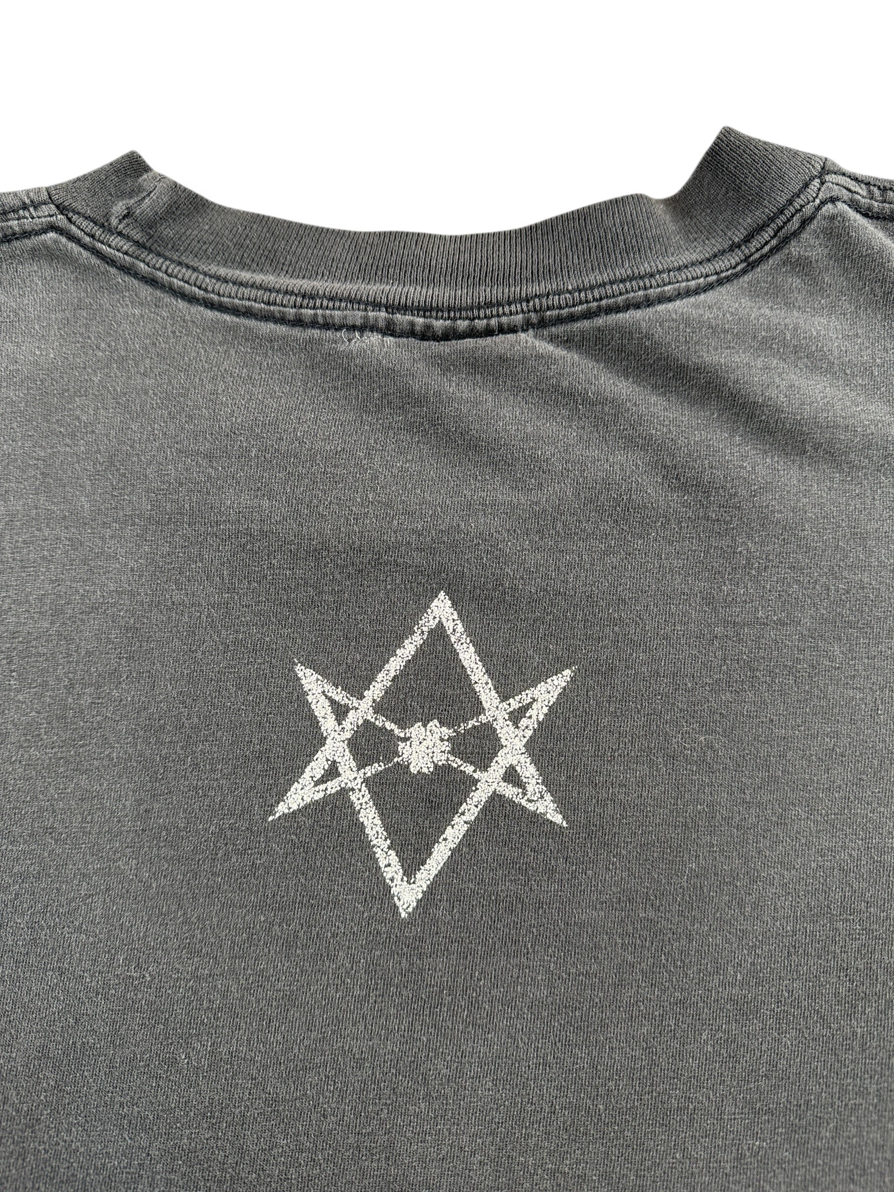 Back Graphic of Vintage Super Fader 1997 Janes Addiction Tee SZ XL
