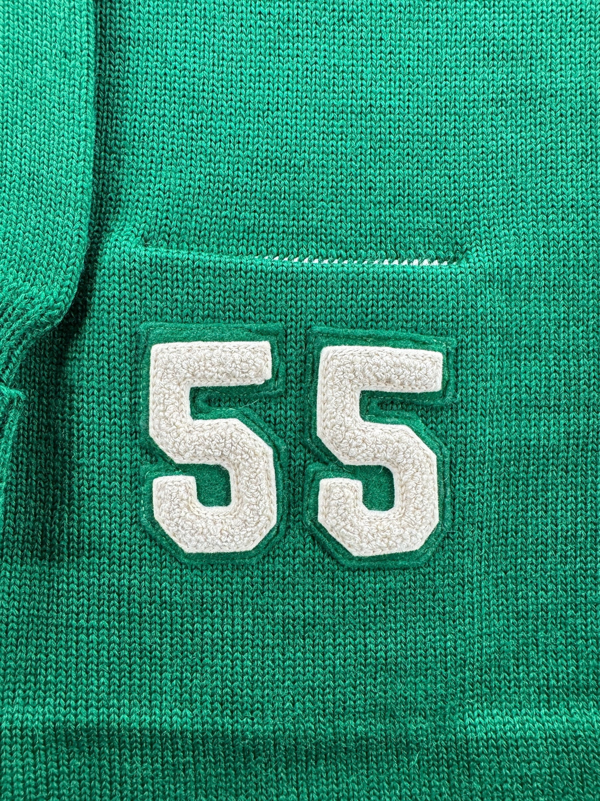 Patch on Vintage 60s Lasley Knitting Varsity Sweater SZ S