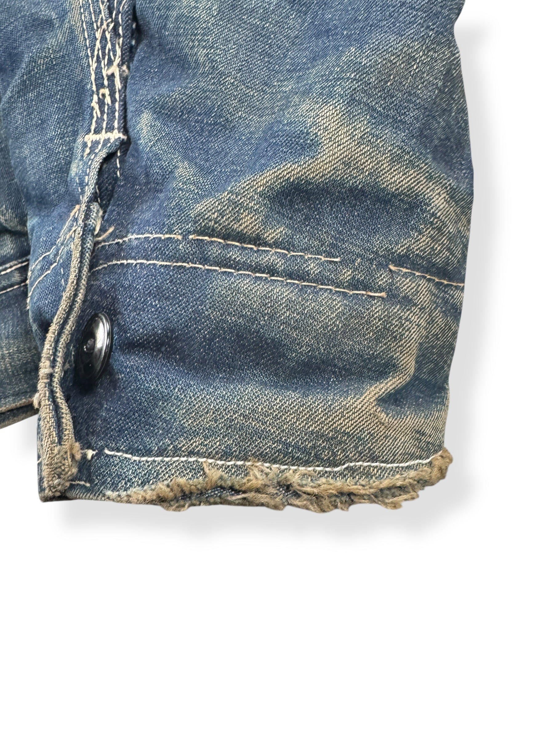 Repair on Vintage 70s Era Lee 191-LB Denim Jacket SZ 38