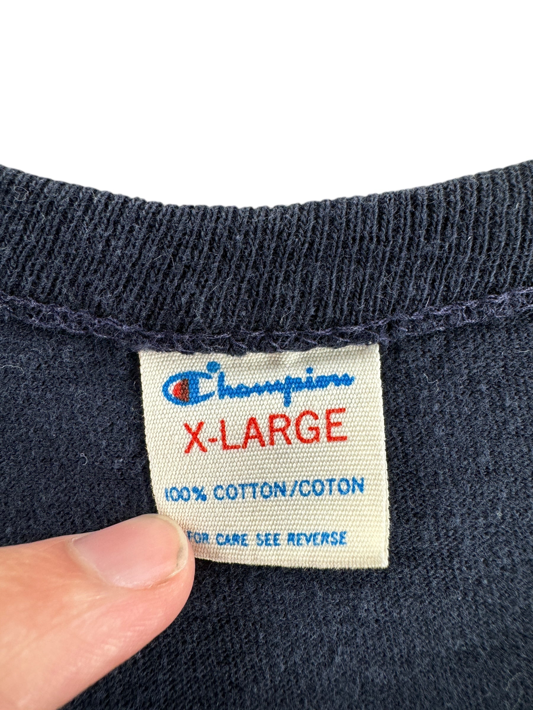 Tag on Vintage Champion Notre Dame Tee SZ M