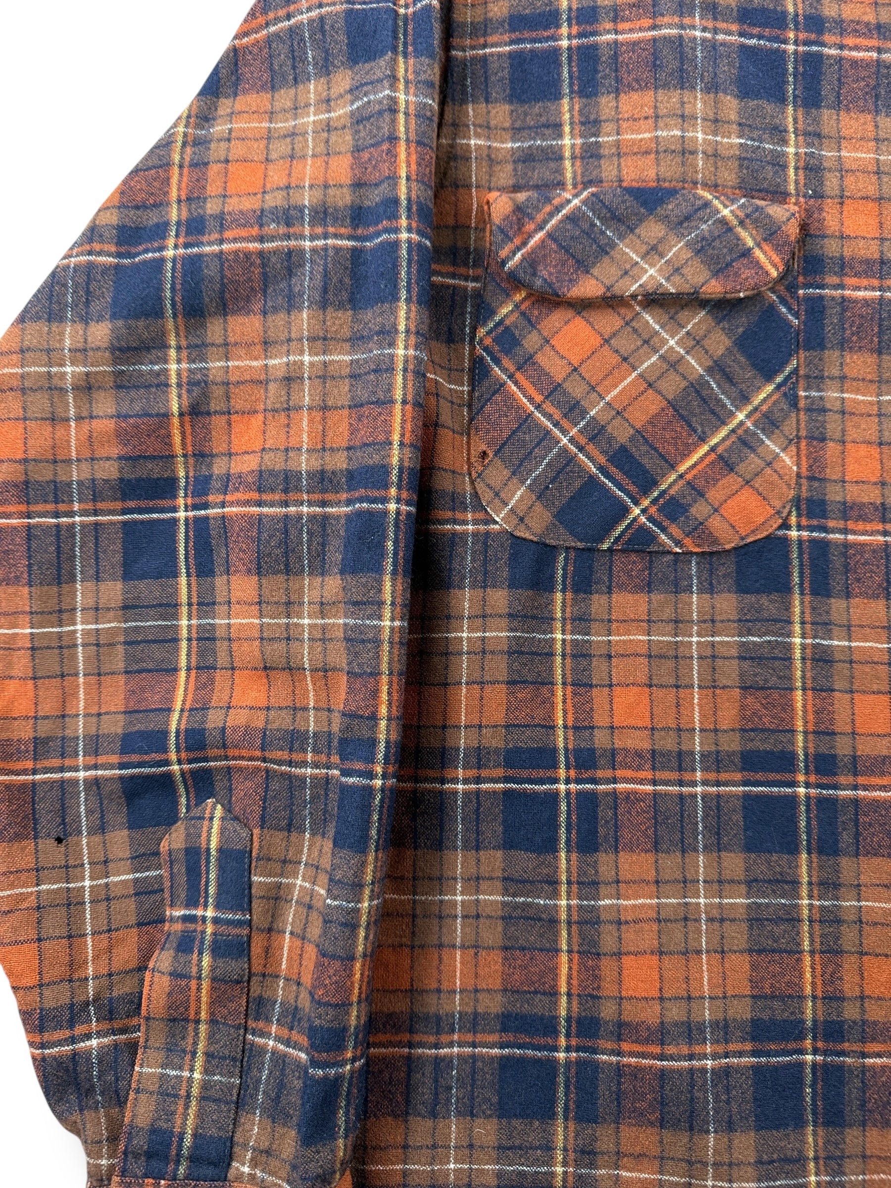 Sleeve on Vintage 60s Pendleton Loop Collar Board Shirt SZ XL