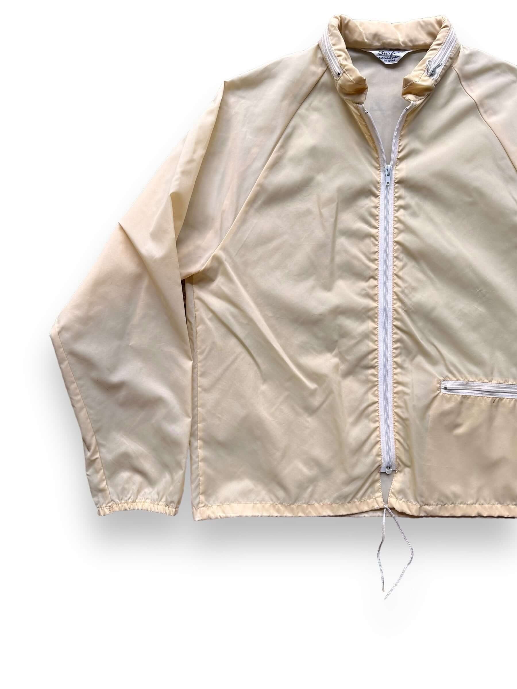 Front Right View of Vintage Made In Japan Surfer Nylon Jacket SZ M | Vintage Clothing Seattle
